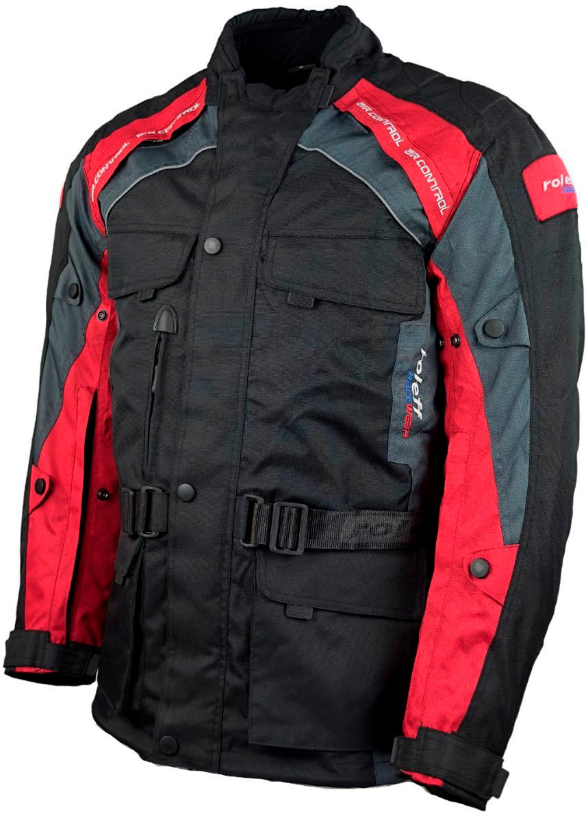 roleff Motorradjacke »Liverpool RO«, Unisex, Mit Sicherheitsstreifen, 4 Taschen