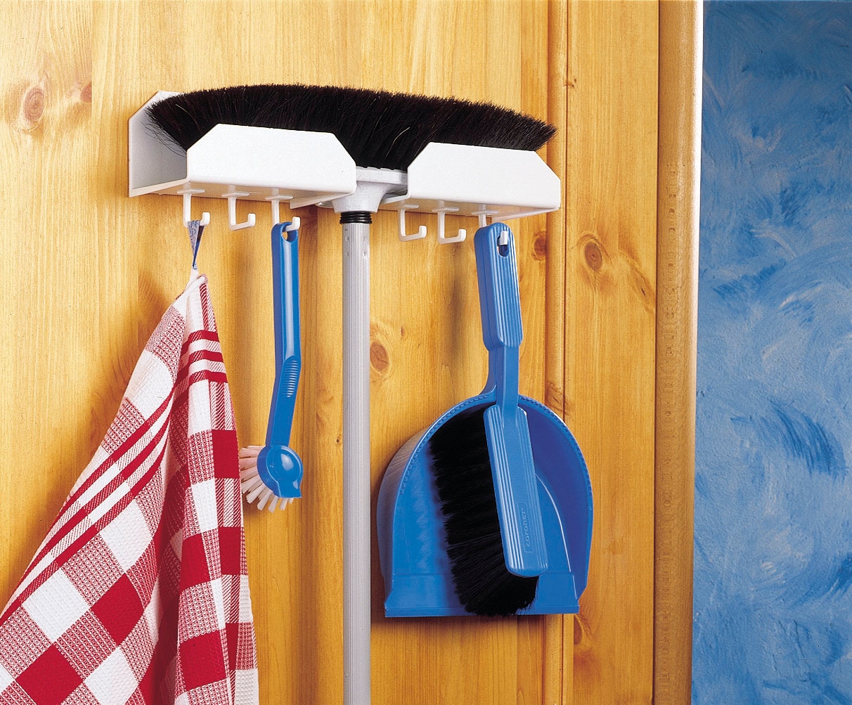 Ruco Türhaken Besenhalter für Tür und Wand, 2 Stück