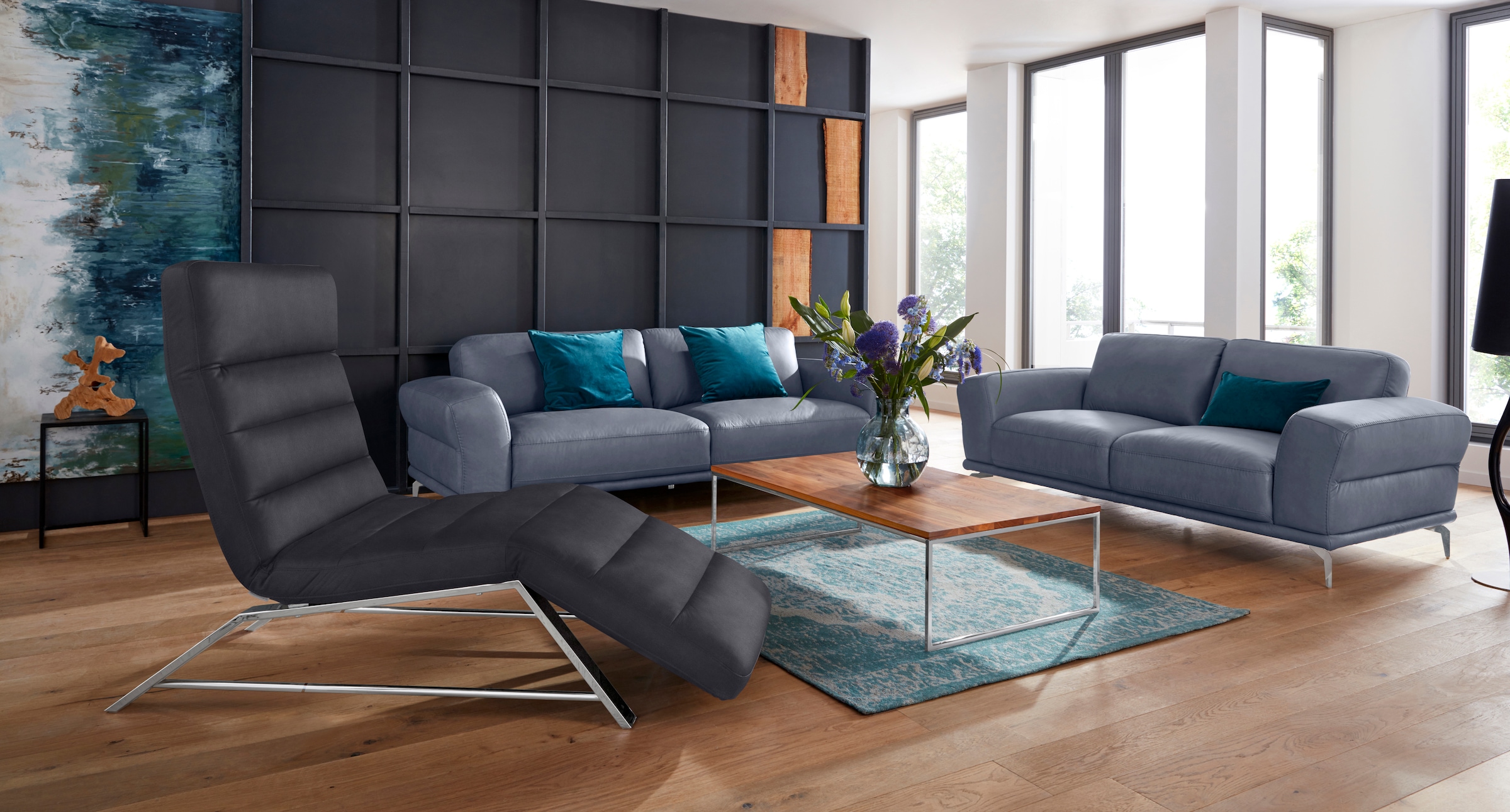 W.SCHILLIG Relaxliege »daily dreams« Funktionsliege wahlweise mit Motor, Gestell Chrom, Breite 65 cm