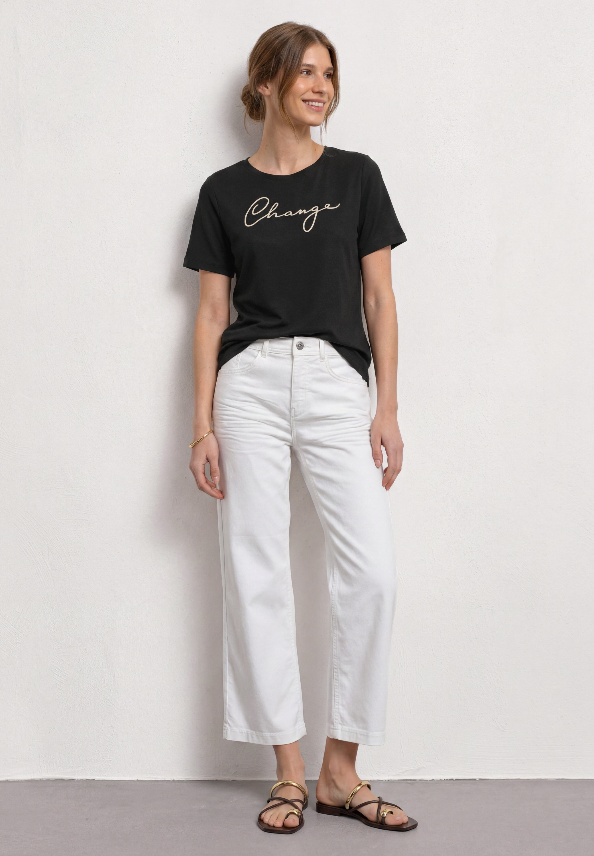 STREET ONE Kurzarmshirt Sommershirt mit Working