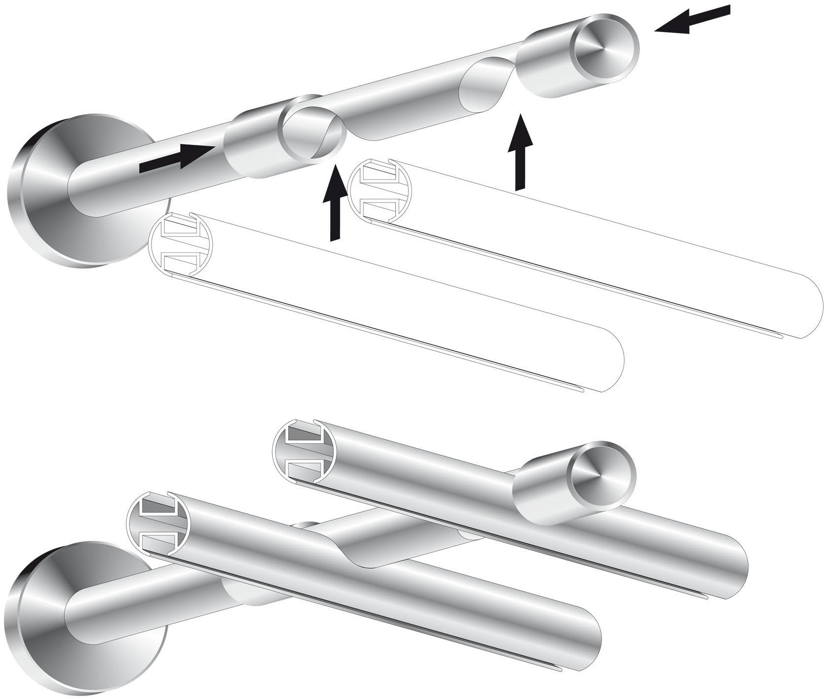 Liedeco Doppelträger für Gardinenstangen Ø 16 mm