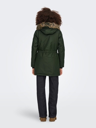 ONLY Parka »ONLIRIS FUR WINTER PARKA OTW CC«, mit Kapuze, mit Kapuze