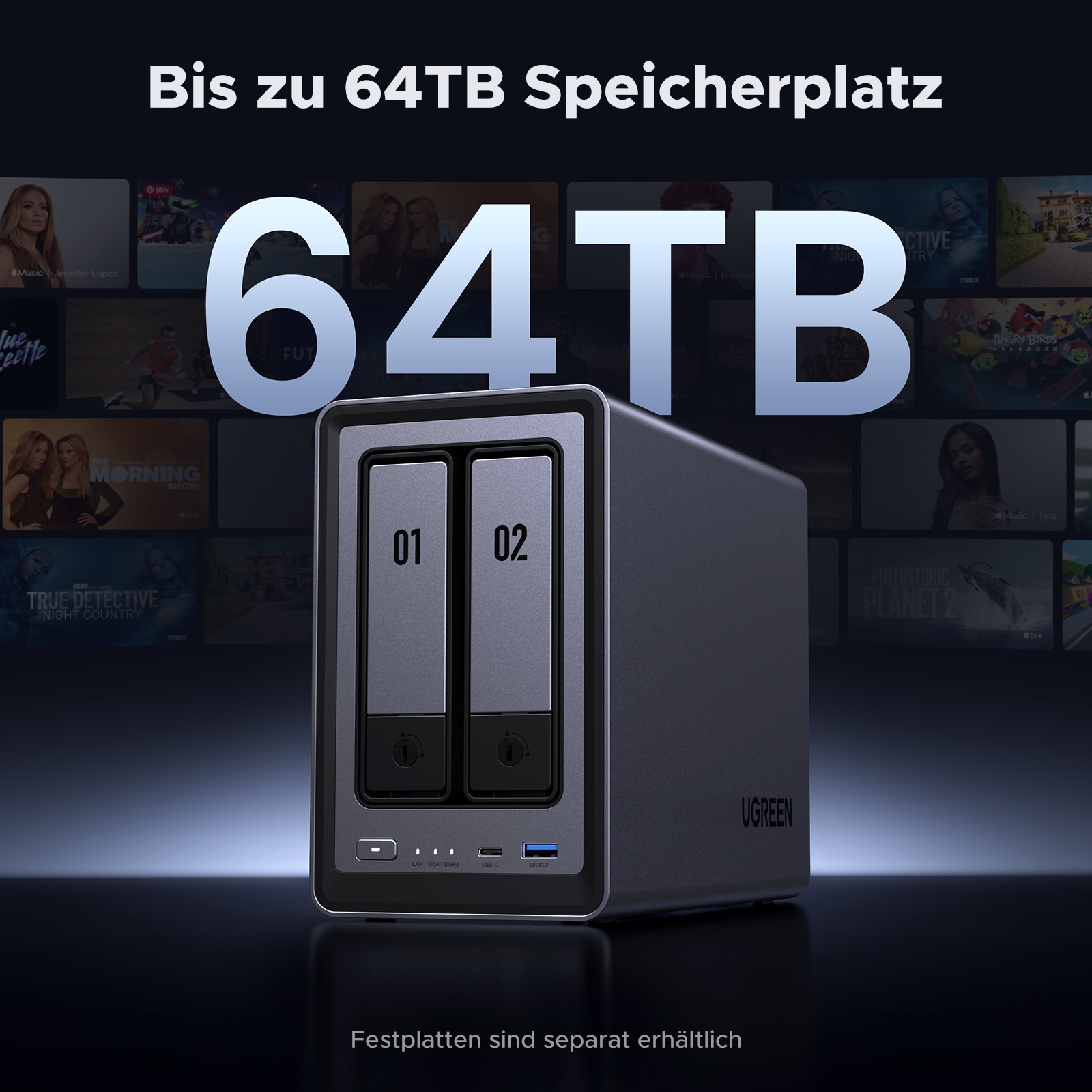 UGREEN NAS-Server »DXP2800 2-Bay-NAS (Diskless)«