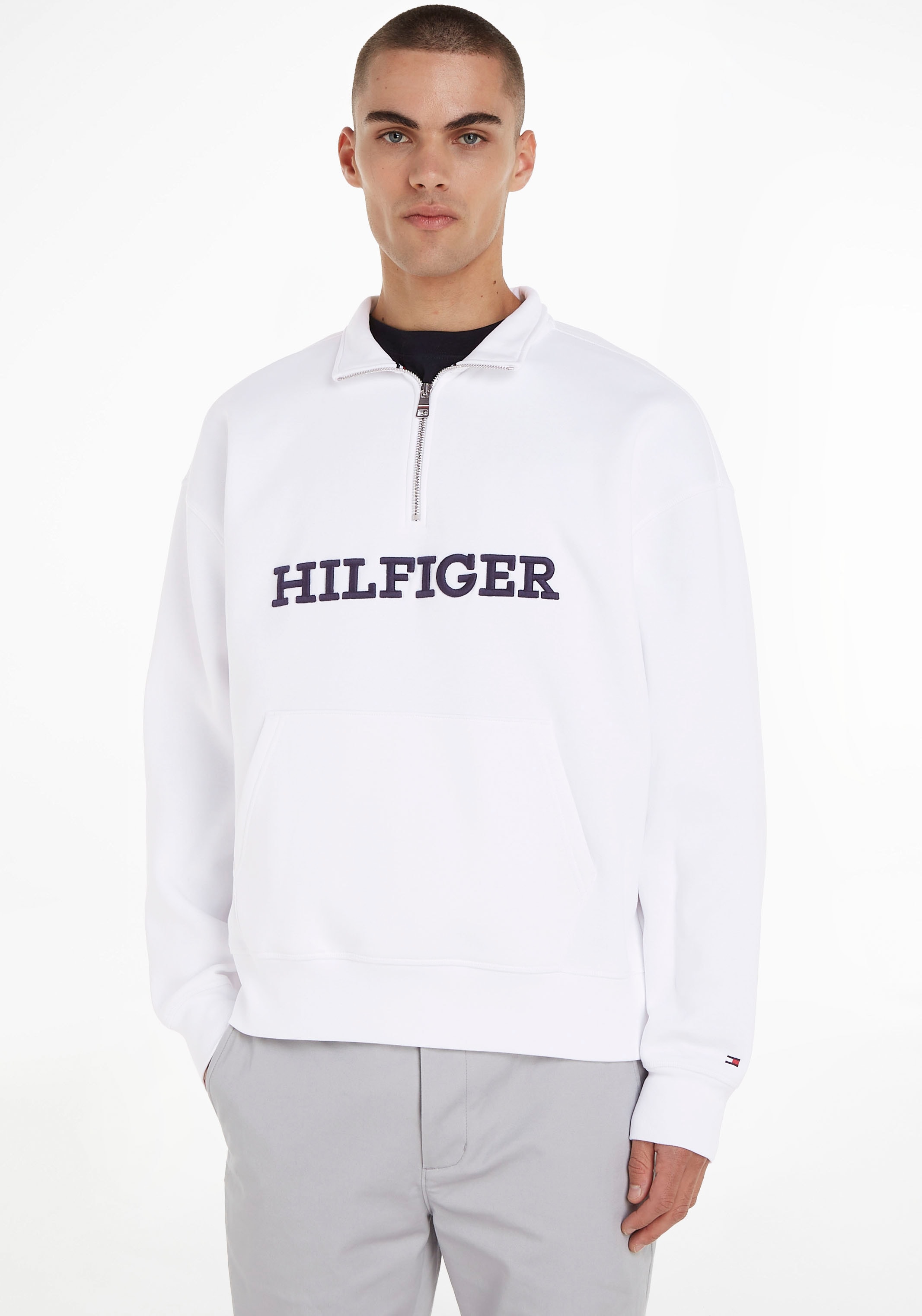 Tommy Hilfiger EMBRO NECK« OTTO »MONOTYPE MOCK bestellen bei online Sweatshirt