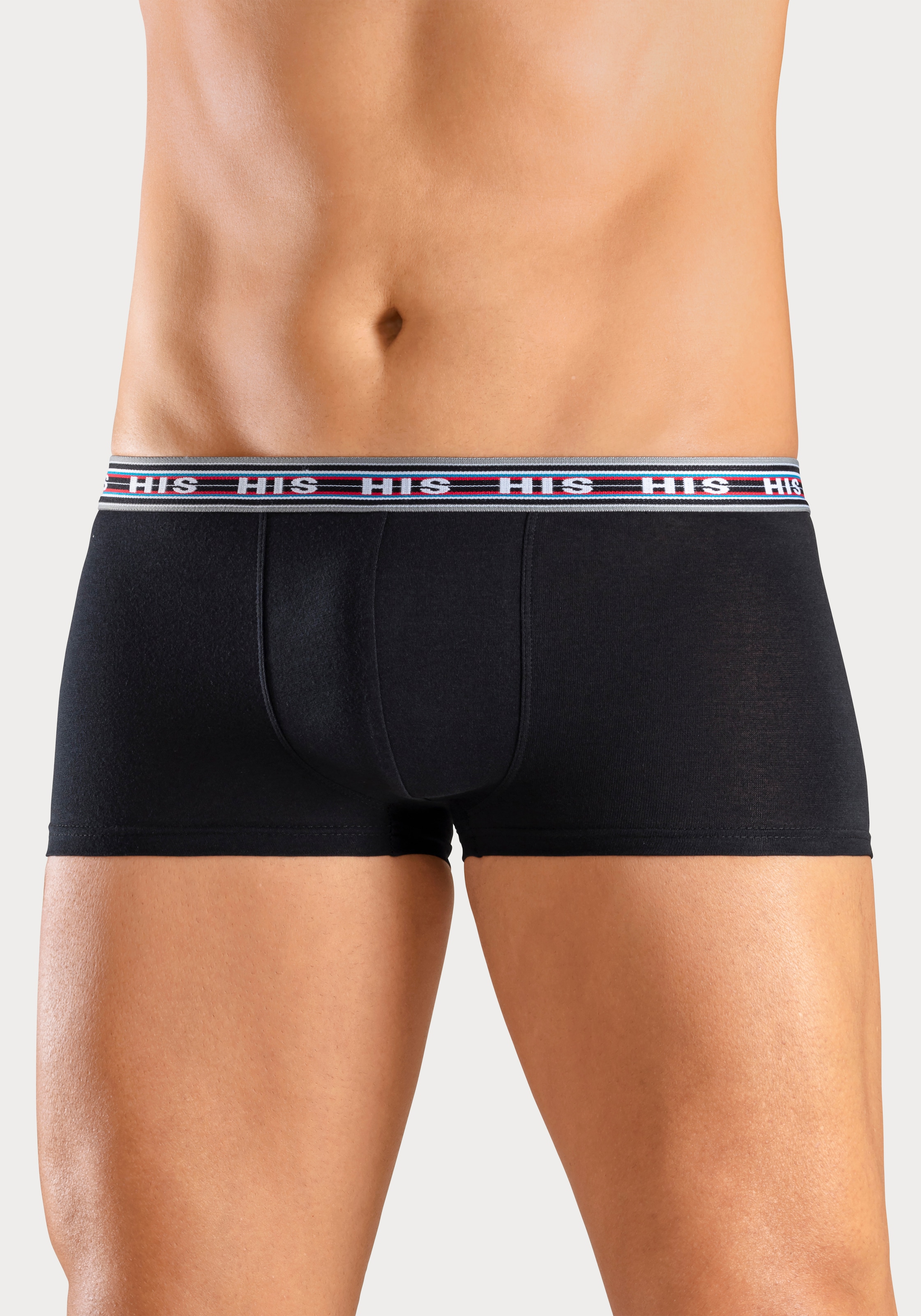 H.I.S Hipster, (Packung, 5 St.), knapp sitzende Boxershorts aus Baumwoll-Stretch