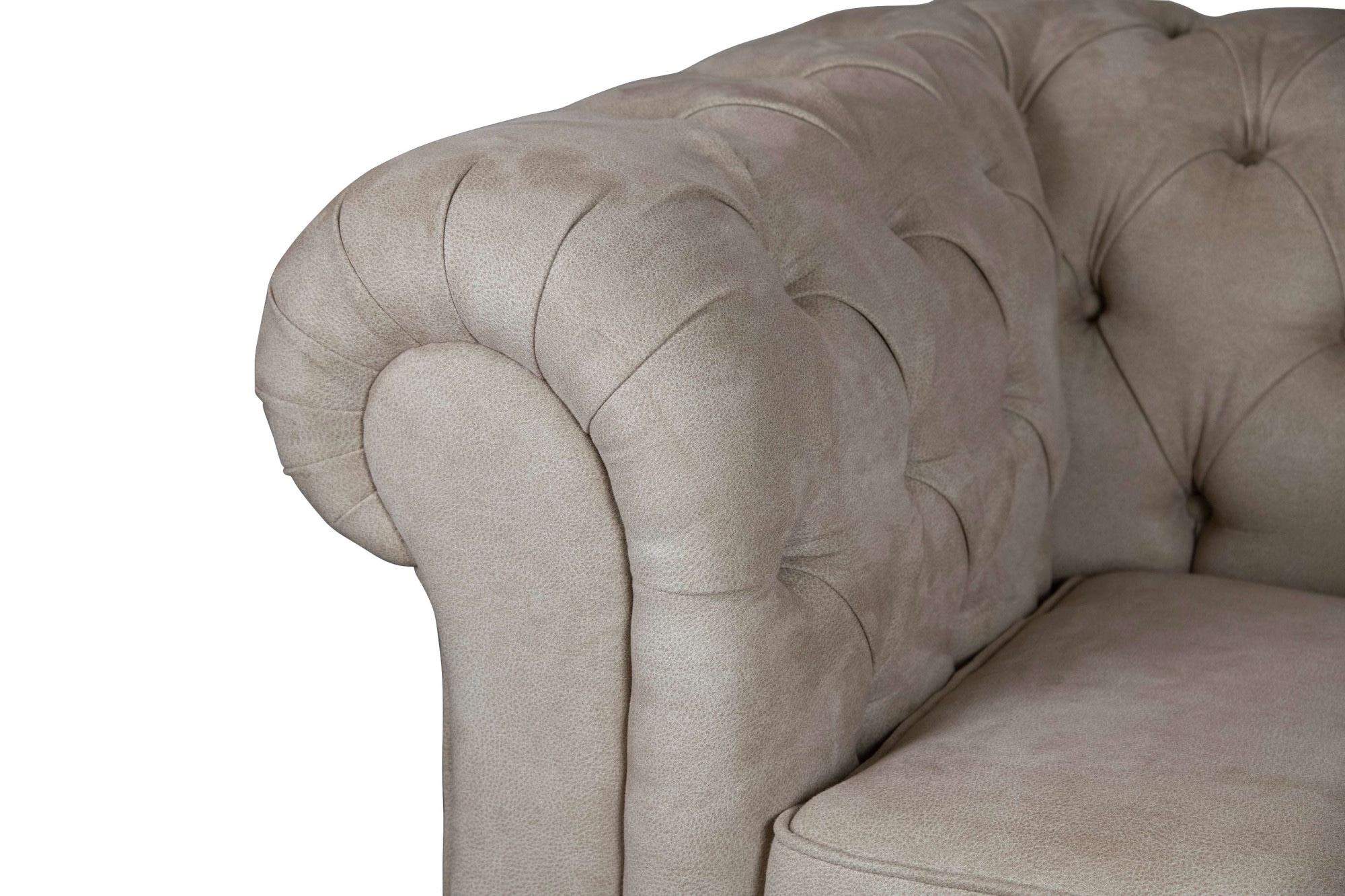 Home affaire Sessel »CHARENTE, Chesterfield, Wellenfederung, Maße B/T/H: 105/89/74 cm«, mit edler Knopfheftung und typischen Armlehnen