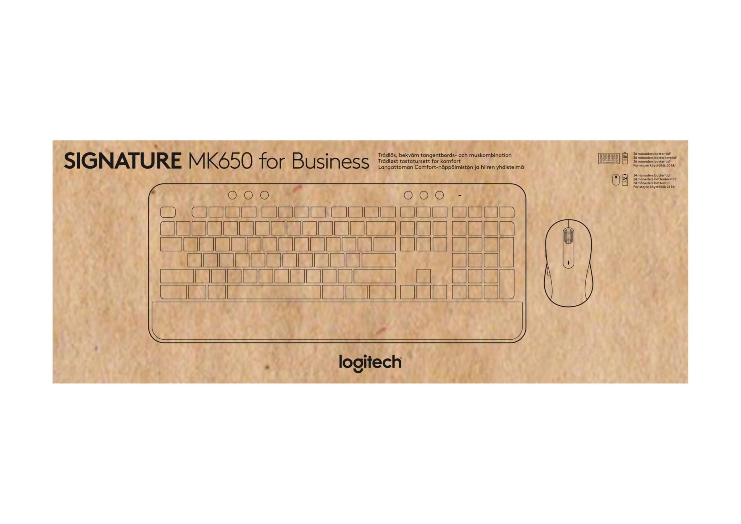 Logitech Tastatur »Signature MK650 Combo For Business«, (Fn-Tasten-Windows-Sperrtaste-Ziffernblock)