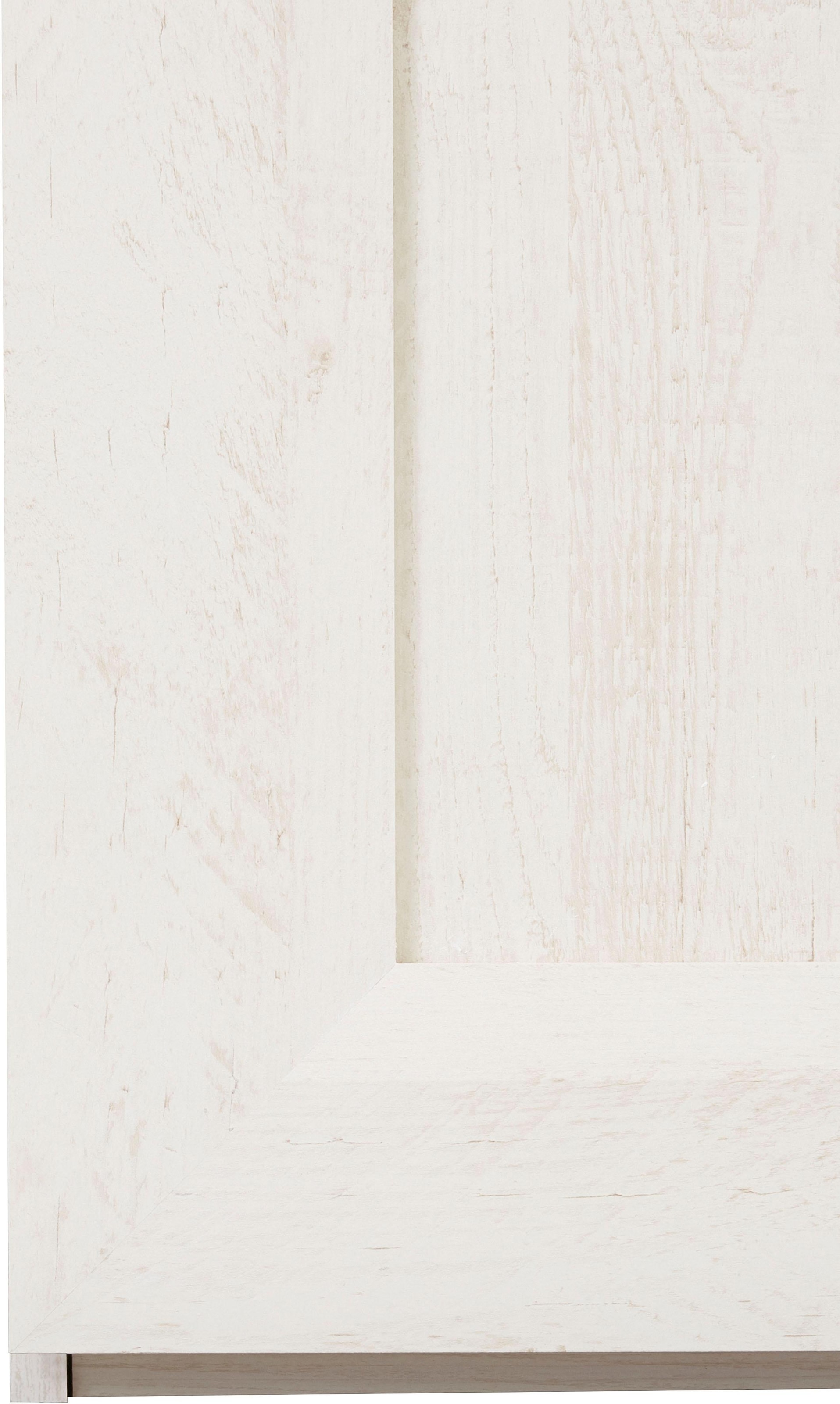 FORTE Drehtürenschrank »Kashmir, TOPSELLER, im klassischem Landhausstil, Made in Europe«, (B x H x T: ca. 255 x 220 x 62 cm), mit Spiegel und dekorativen Fräsungen und Elementen