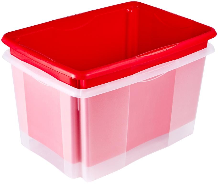 keeeper Aufbewahrungsbox »emil«, (Set, 2 St.), 45 L, mit Deckel, hochwertiger Kunststoff