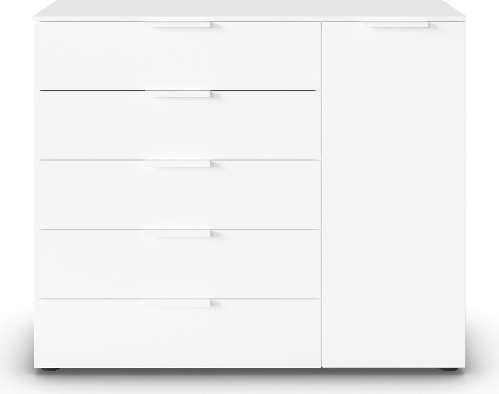 rauch Schubkastenkommode »Kommode Türkommode Sideboard Kombikommode FLIPP« Breite 120 cm mit 2 Einlegeböden,  1-türig mit  5 Schubladen und Soft-Close-Funktion