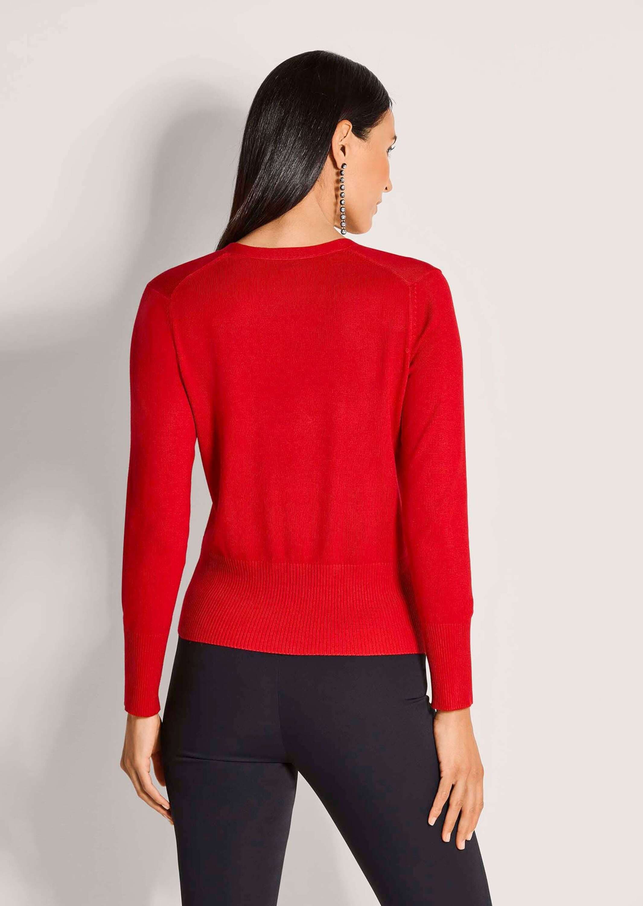 MADELEINE Strickjacke »Strickjacke Eleganter Viskose-Cardigan mit Knopfleiste«