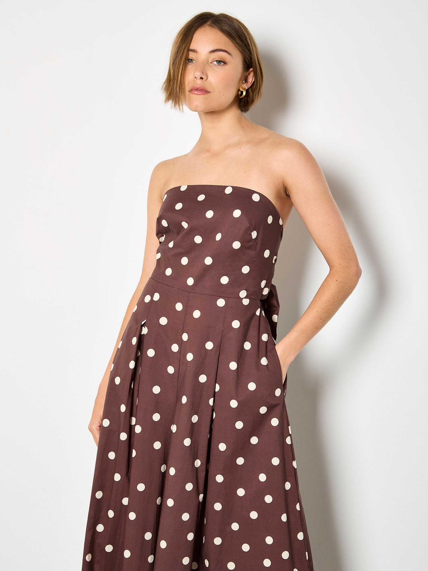 Apricot Jumpsuit »Jumpsuit mit weitem Bein« mit Schleife am Rücken