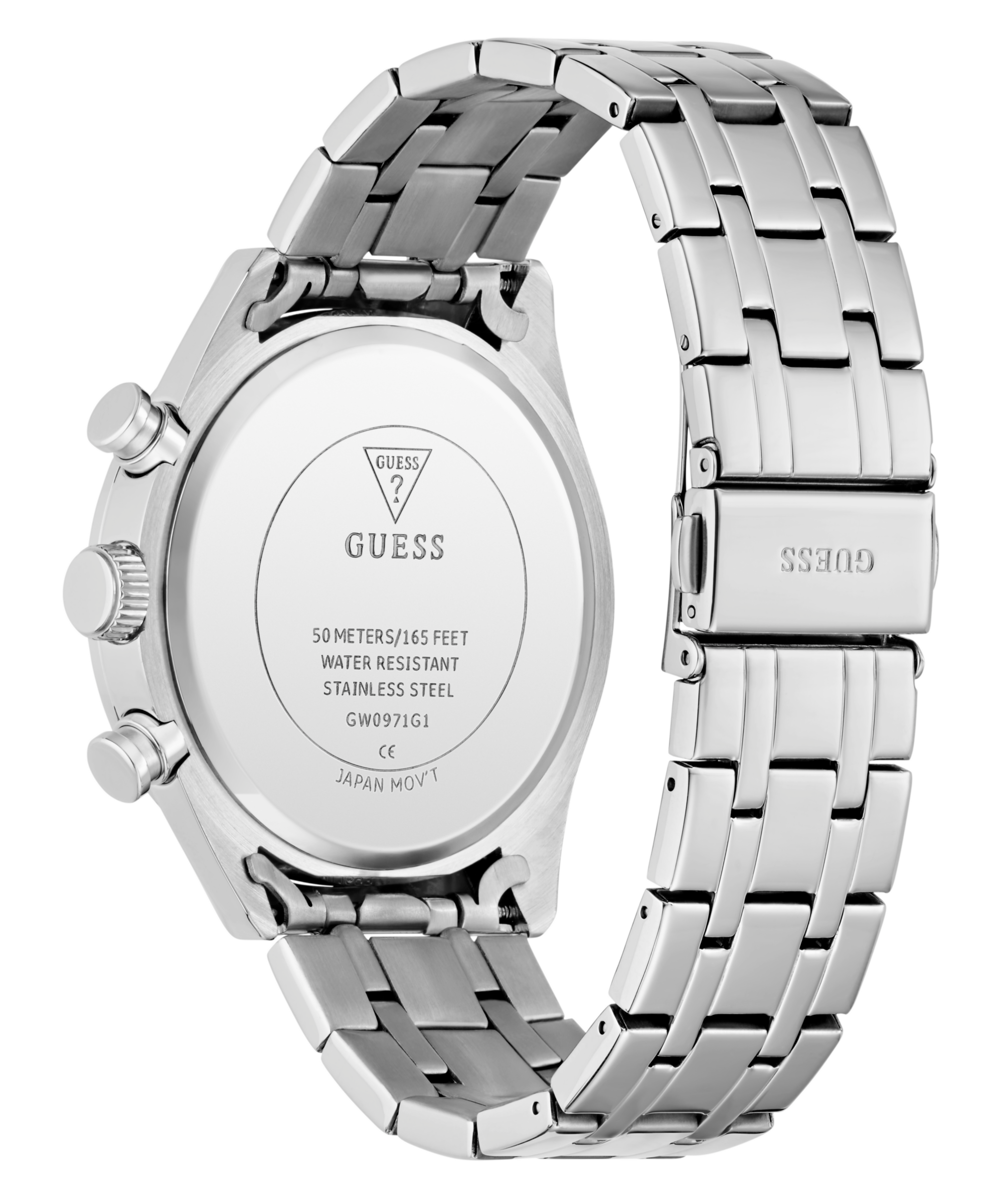 Guess Multifunktionsuhr »DAWSON« Quarzuhr, Armbanduhr, Herrenuhr, Edelstahlarmband