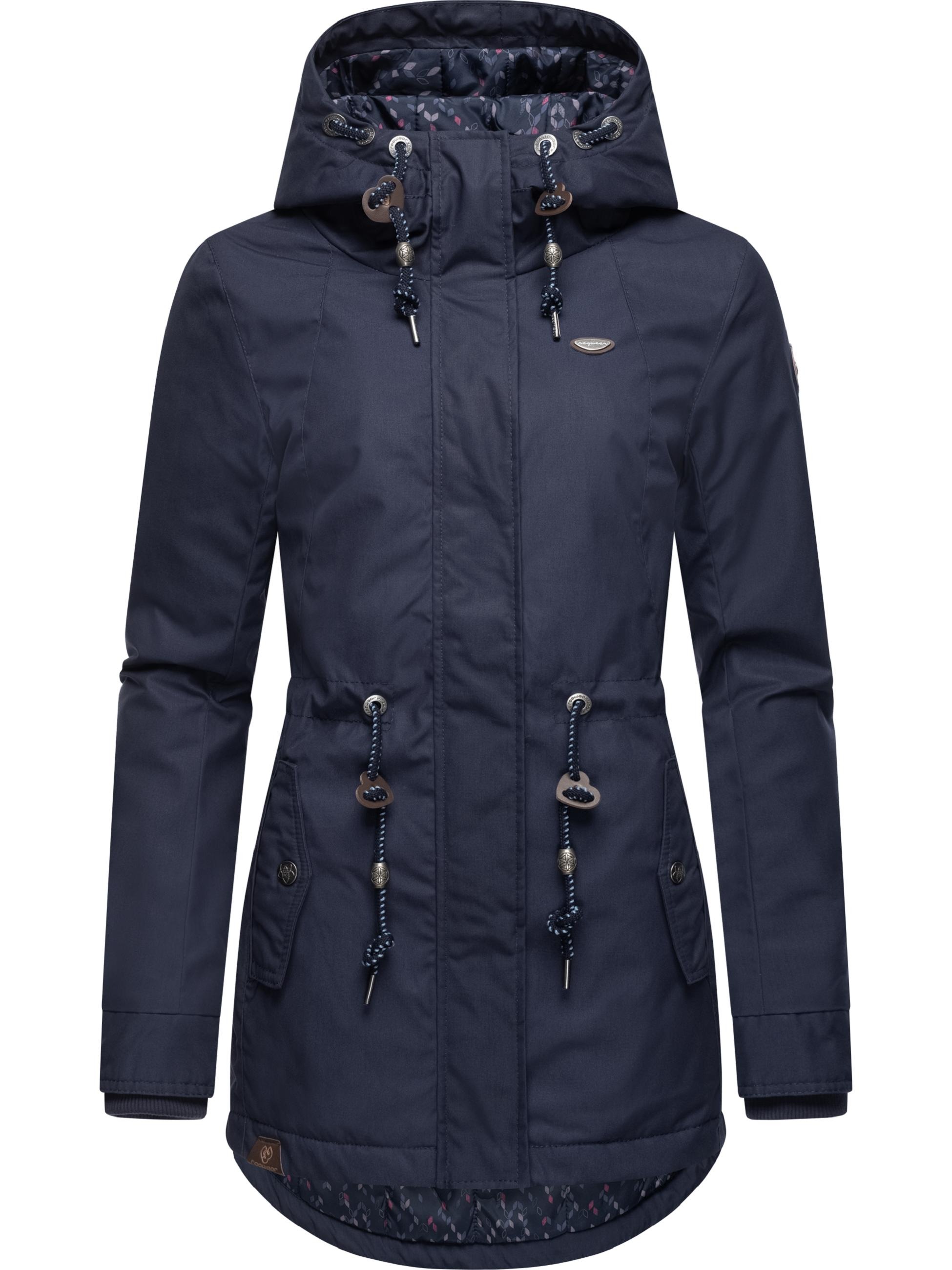 Ragwear Wintermantel »Winterjacke Monadis Black Label«, stylischer Winterparka für die kalte Jahreszeit