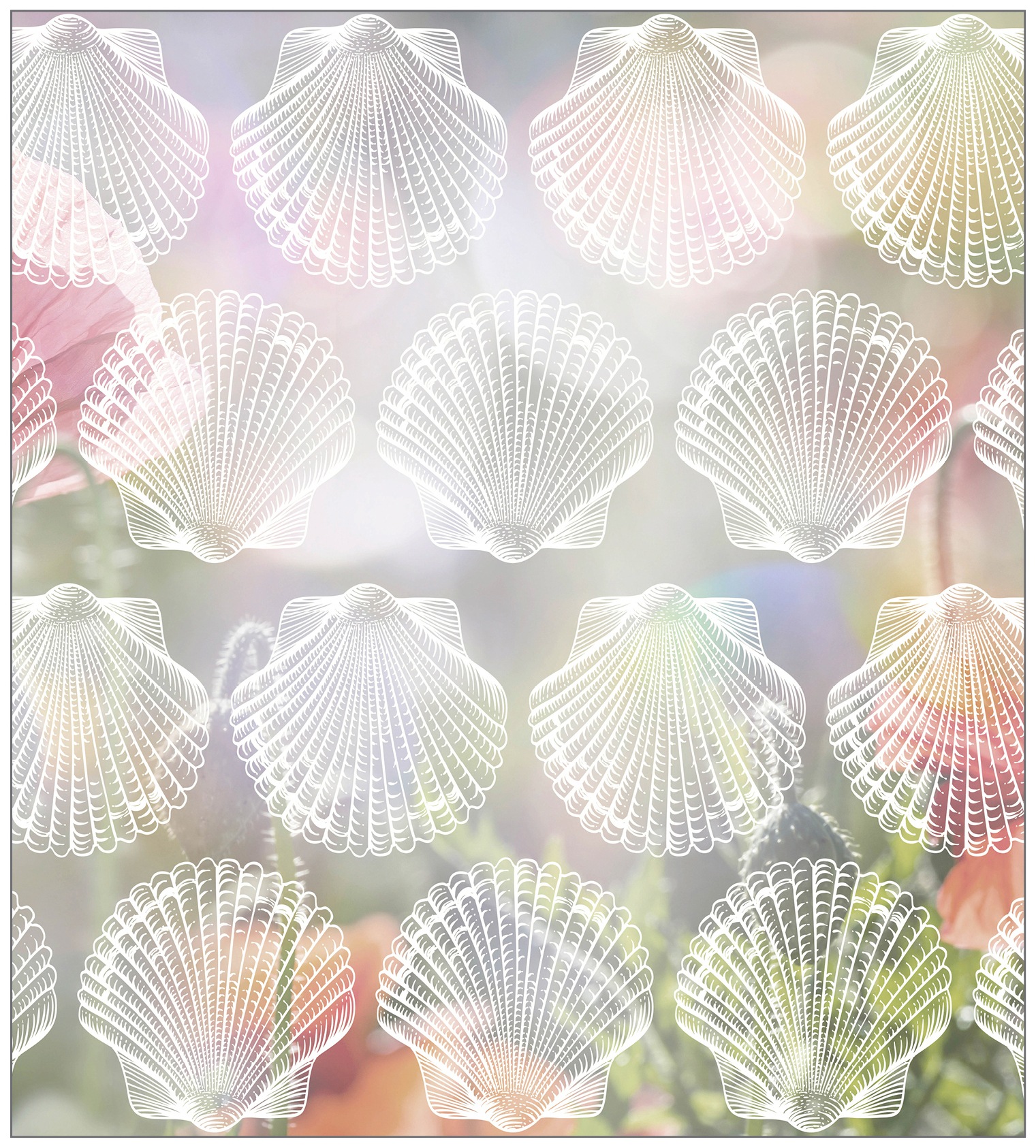 MySpotti Fensterfolie »Look Shells white«, halbtransparent, glattstatisch  haftend, 90 x 100 cm, statisch haftend online kaufen