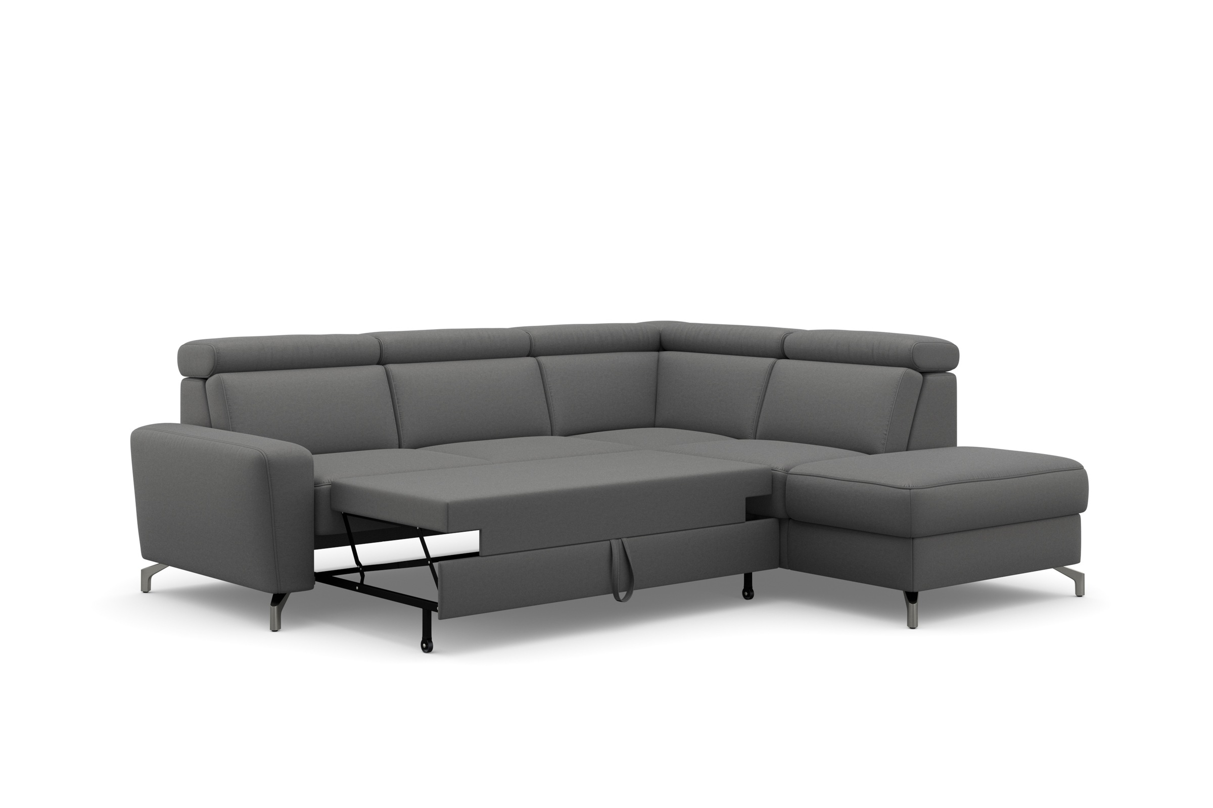 sit&more Ecksofa »Scarlett L-Form« inklusive Kopfteilverstellung, wahlweise mit Bettfunktion, Bettkasten