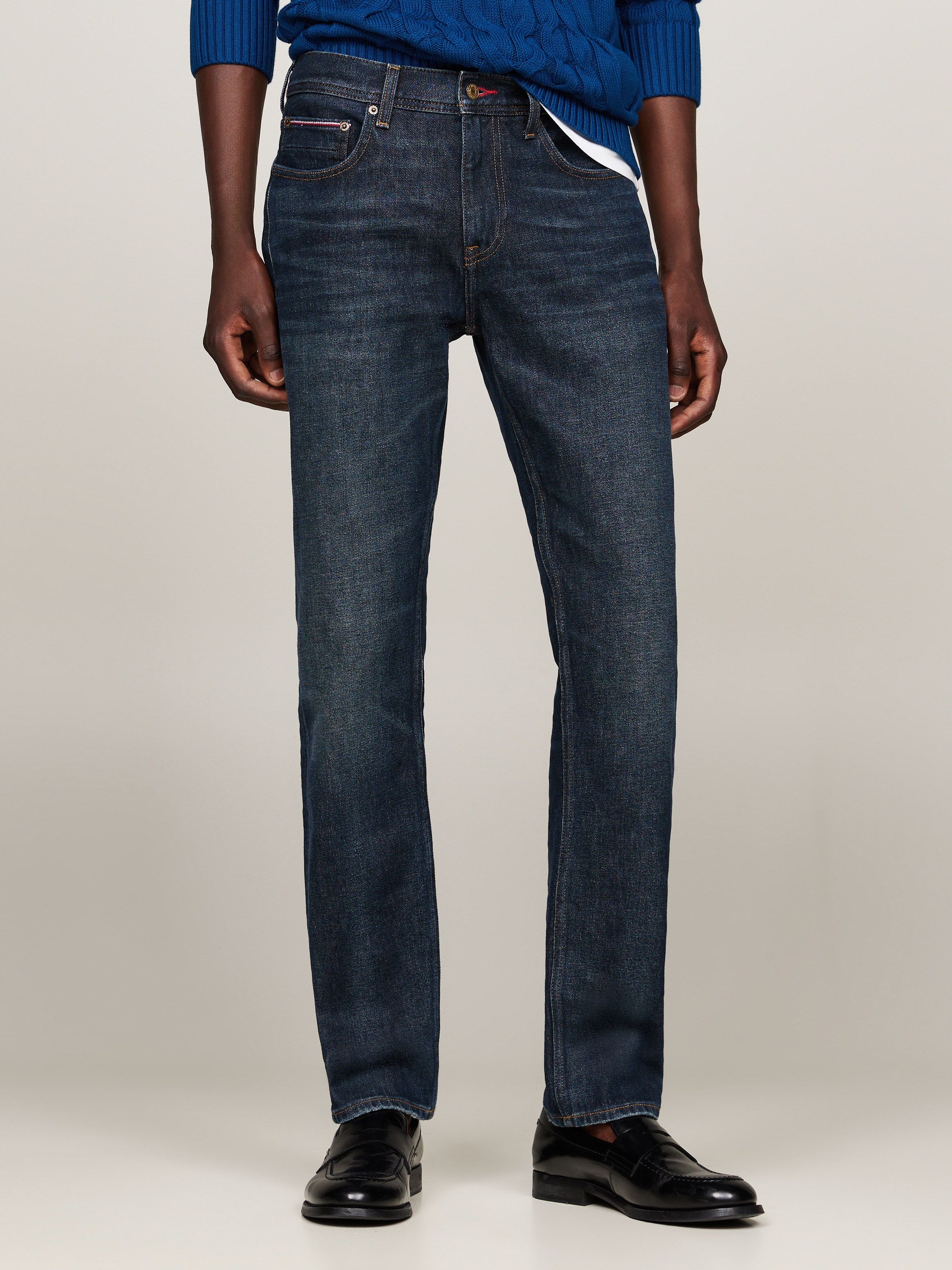 Tommy Hilfiger Straight-Jeans »STRAIGHT DENTON STR CREST INDIGO«