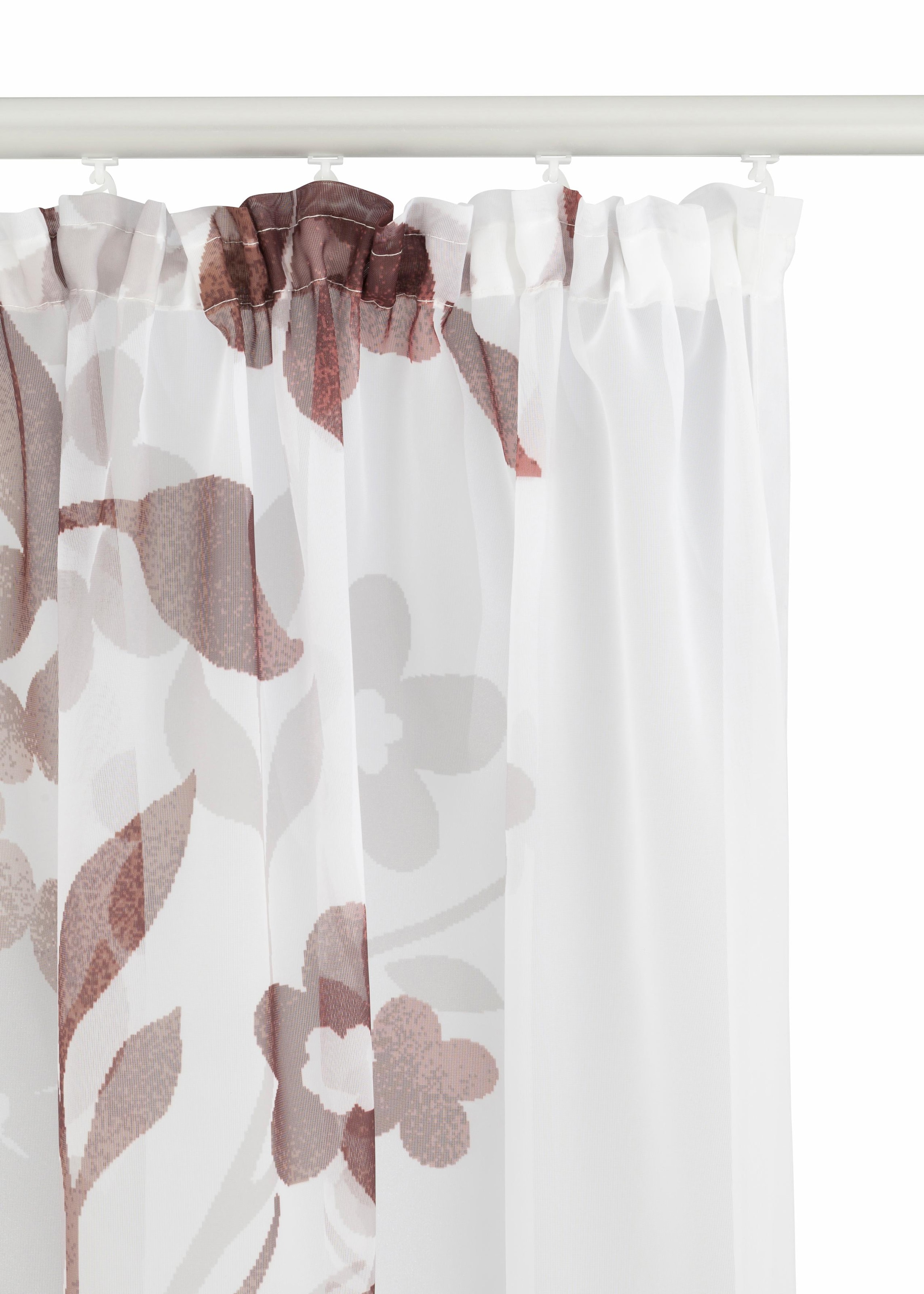 Gardine Home (2 »Ina«, OTTO Voile bestellen transparent, bedruckt, affaire einseitig St.), bei