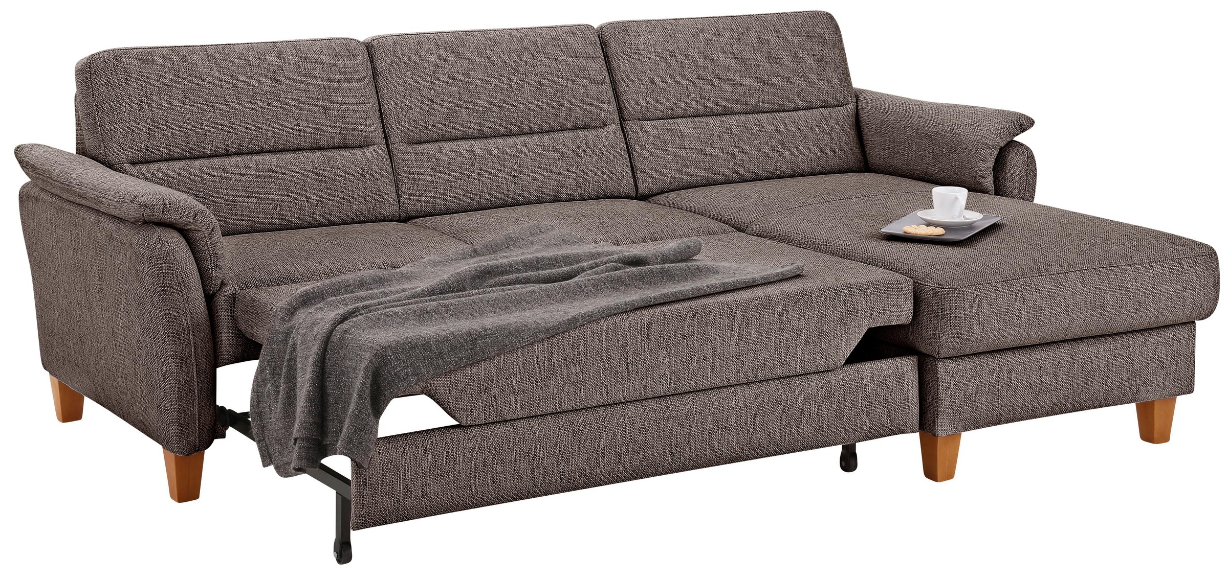 Home affaire Ecksofa »Palmera L-Form«, Federkern, wahlweise mit Bettfunktion und mit/ohne Bettkasten