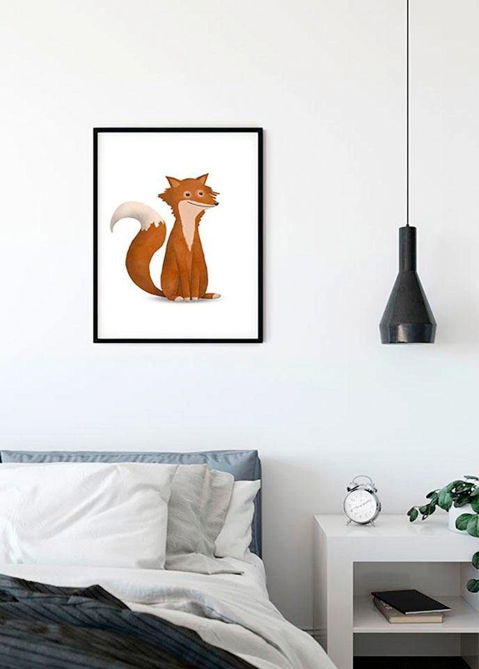 Komar Poster »Cute Animal Fox«, Tiere, (1 St.), Kinderzimmer, Schlafzimmer, Wohnzimmer