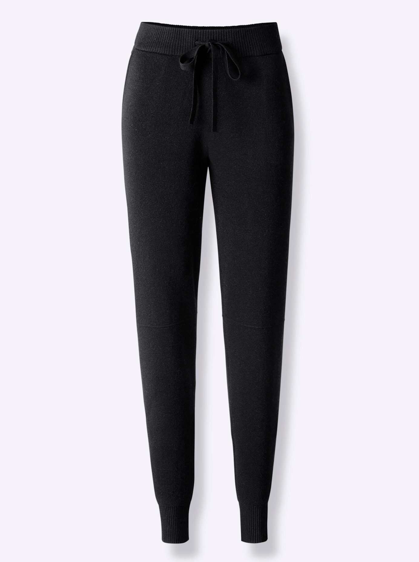 Heine Damen Strickhose in schwarz, Größe 50