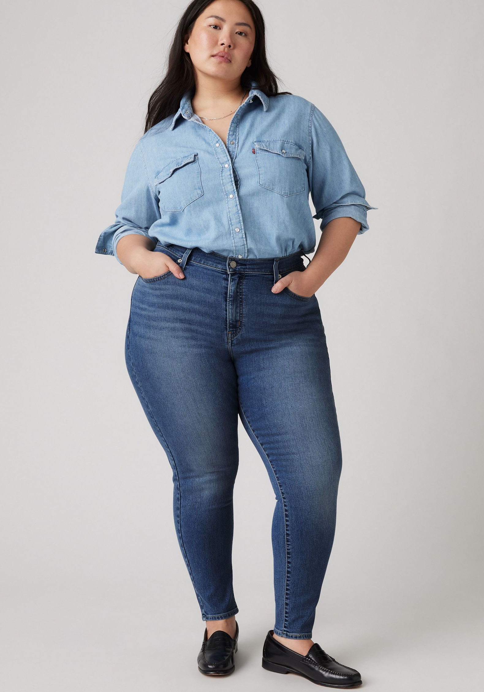 Levi's® Plus Skinny-fit-Jeans »721 PL HI RISE SKINNY«, sehr figurbetonter Schnitt