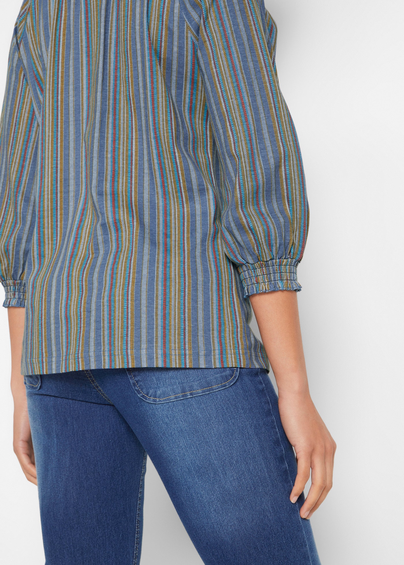 bonprix Tunikashirt »Shirt-Tunika 3/4-Arm, gestreift« 2 Stk. tlg. Shirt-Tunika 3/4-Arm, gestreift