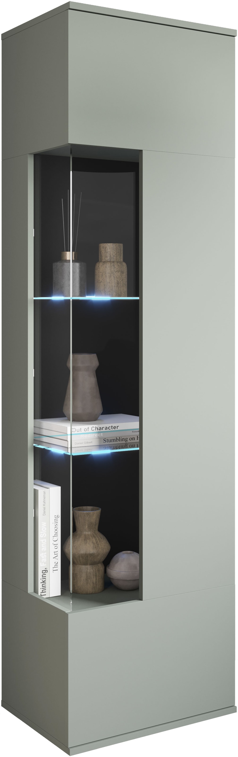 INOSIGN Vitrine »Kenia, stehend und hängend, Türanschlag wechselbar«, (1 St.), Vitrineschrank mit Glastüren 160 cm Höhe