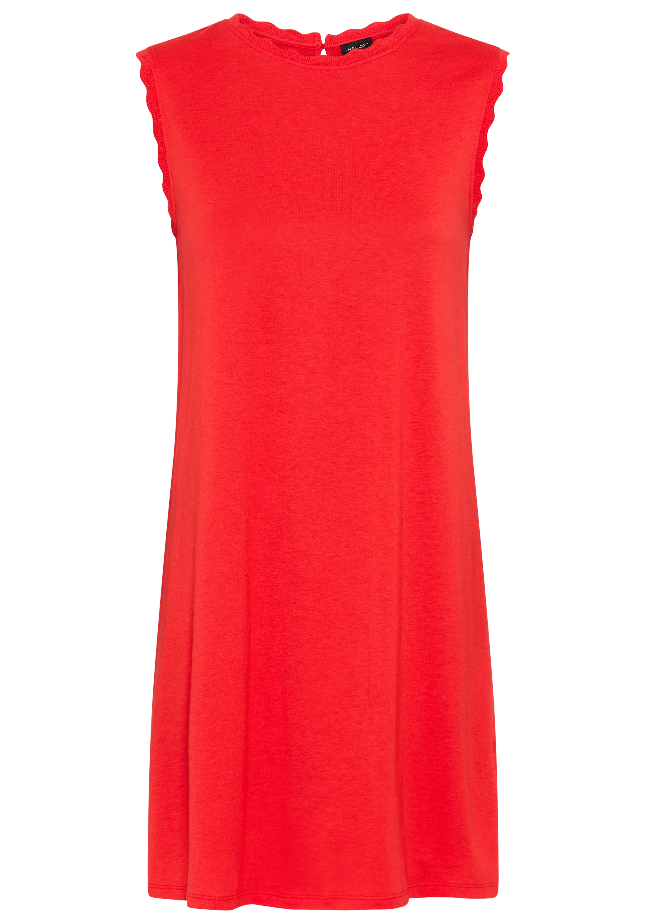 Laura Scott Minikleid »aus weicher Stretchware« mit Bogenkante, Basic-Stil, Mini-Länge