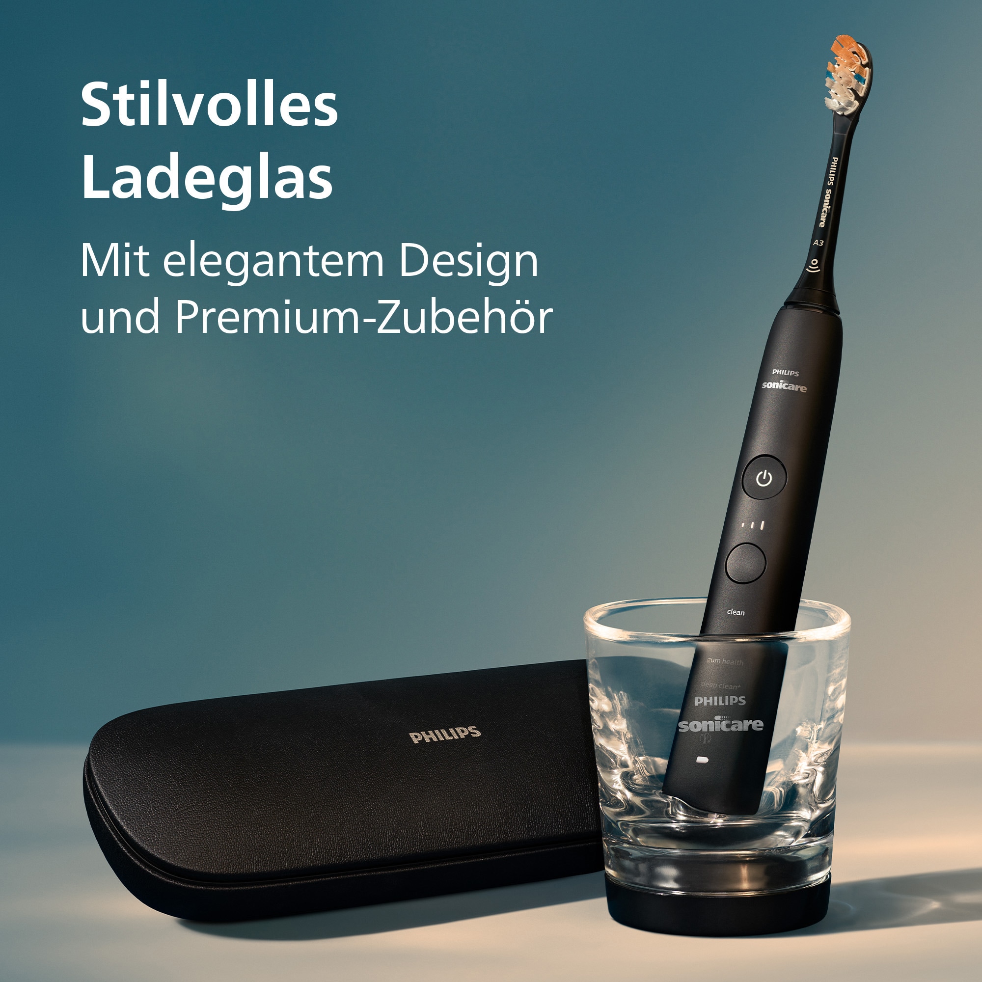 Philips Sonicare »DiamondClean 9400, HX9917« 2 Stk. Aufsteckbürsten mit integriertem Drücksensor, 4 Putzprogramme und 3 Intensitätsstufen