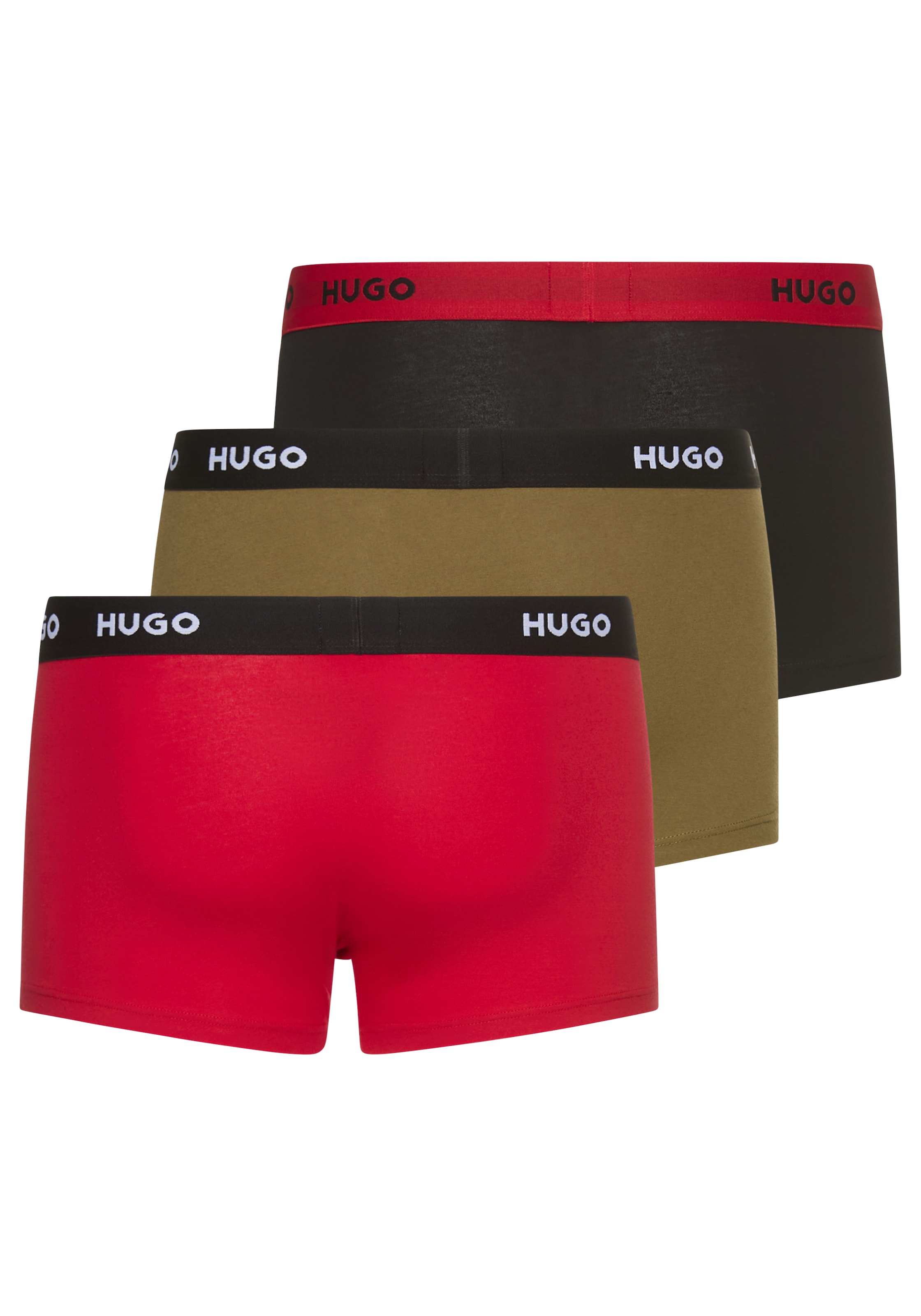 HUGO Underwear Trunk »TRUNK TRIPLET PACK« Packung, 3 Stk. mit Logoschriftzug auf dem Bund