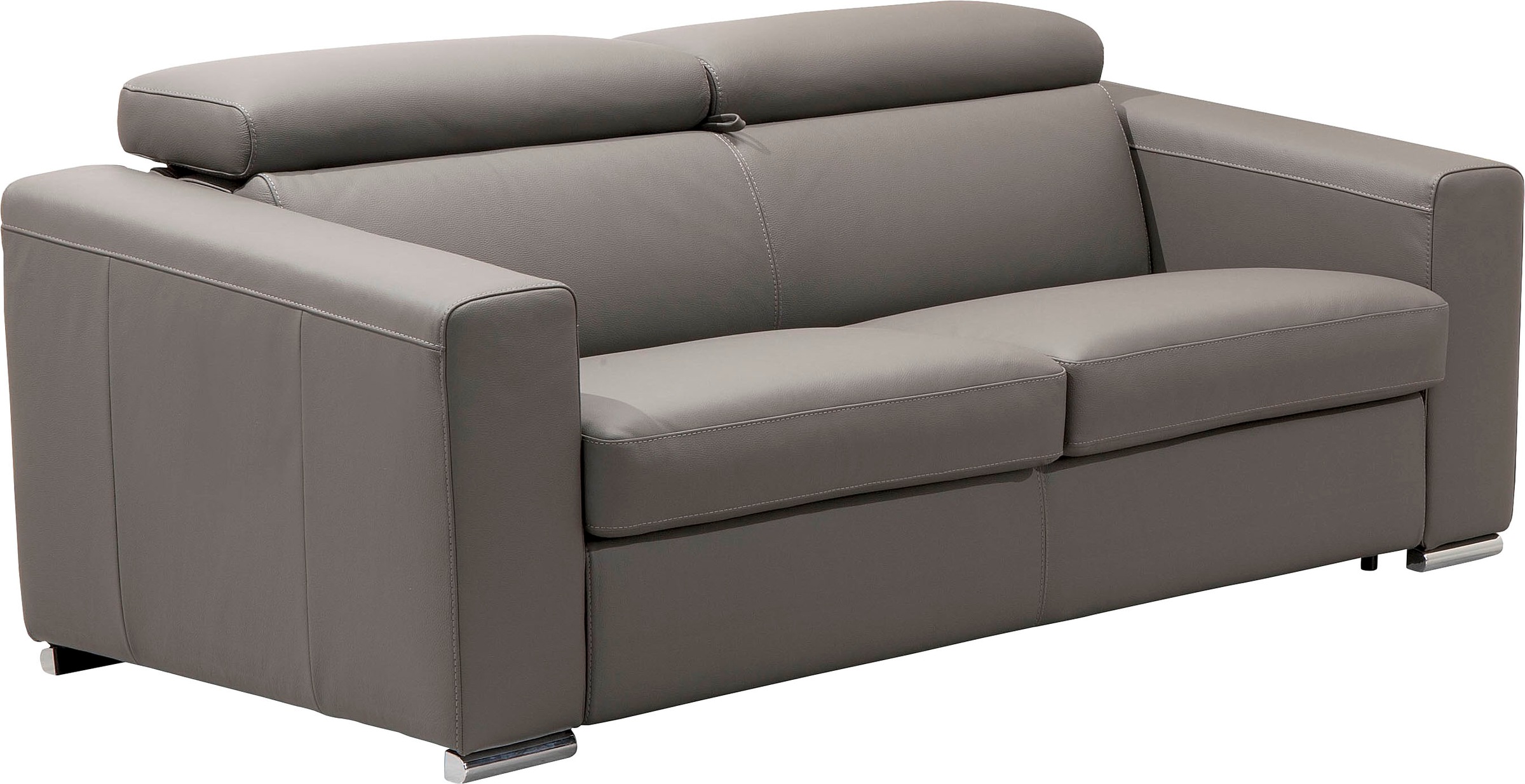 Egoitaliano Schlafsofa »Cabiria, Design und super Sitz- und Liegekomfort«, Sofa inkl. Schlaffunktion, Kopfteile verstellbar, mit Metallfüßen