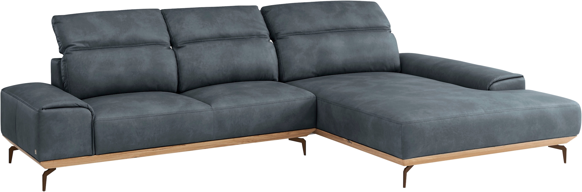 Musterring Wohnlandschaft »MR 2490«, Bronze-Fuß Sitzhöhe 46cm, wahlweise mit Funktionen, Maße 342 x 207 cm