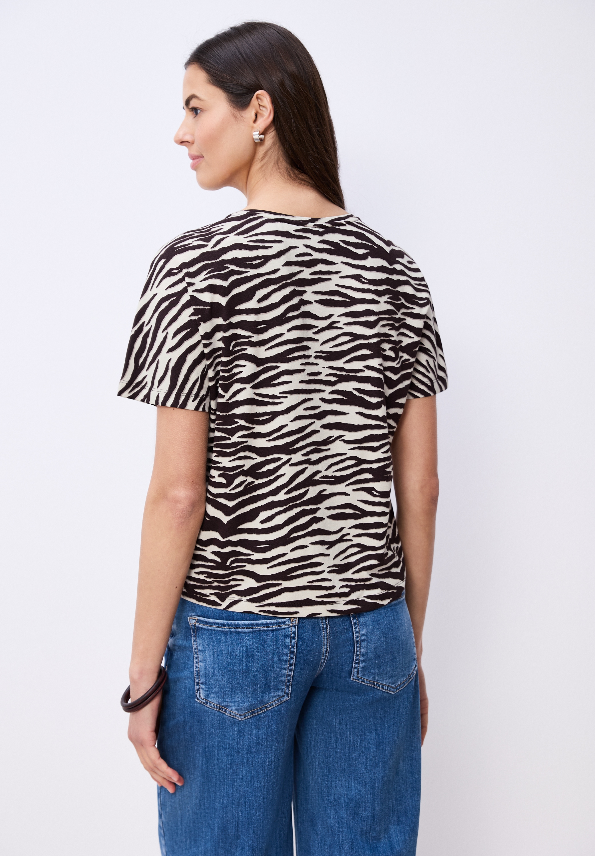 STREET ONE T-Shirt mit Zebra Print