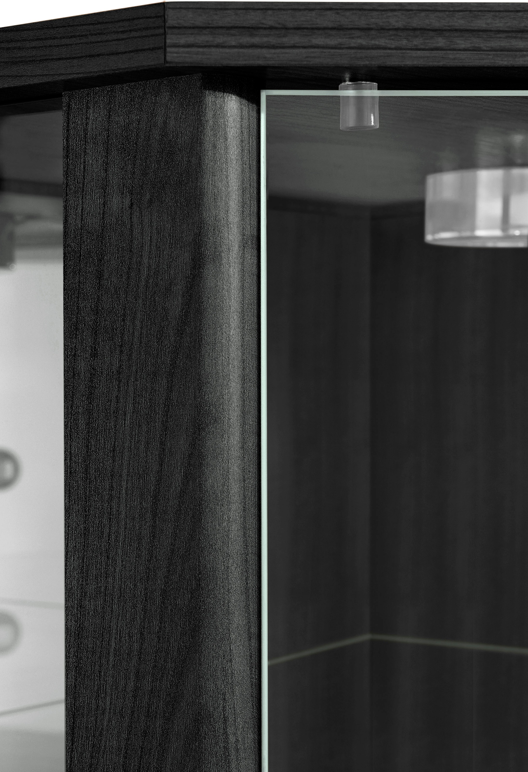 fif möbel Eckvitrine »TRIO Höhe ca. 172 cm, ink. Beleuchtung« Eckvitrine/Glasvitrine 1x Glastür, perfekt für Sammler, Sammlervitrine