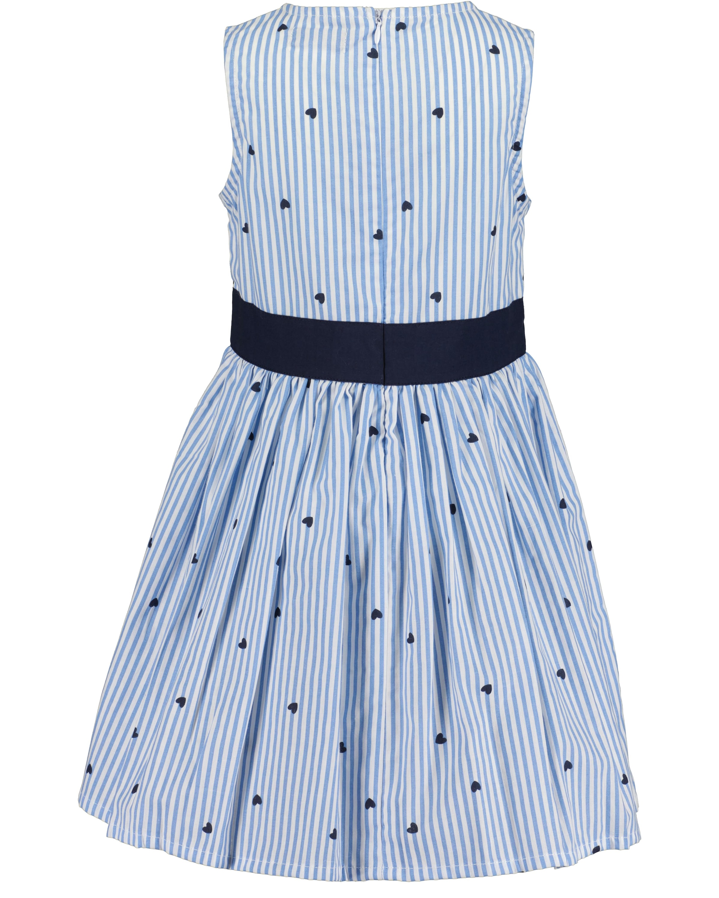 Blue Seven Sommerkleid im zeitlosem Streifen-Design mit tollem Herzen-Allover