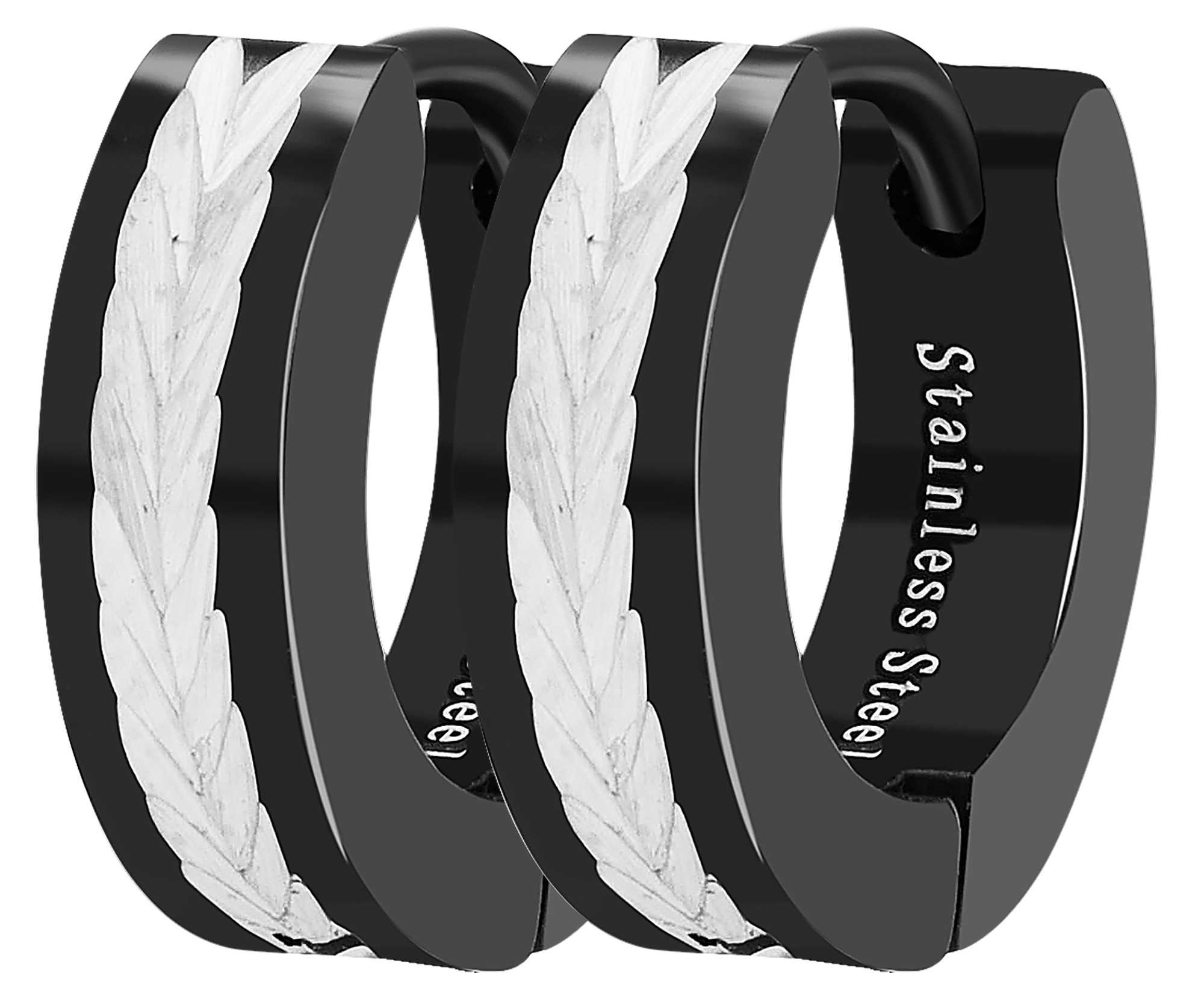 Adelia´s Paar Creolen »Unisex Ohrringe ¿ Creole aus Edelstahl«