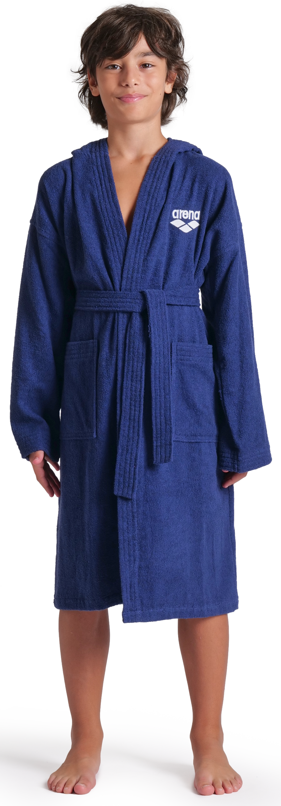 Arena Bademantel »arena Kinder Junior Zeppelin Bademantel« 1 Stk. Bademantel, Kinder, Mädchen, Jungen, Schwimmbad, weich, gemütlich
