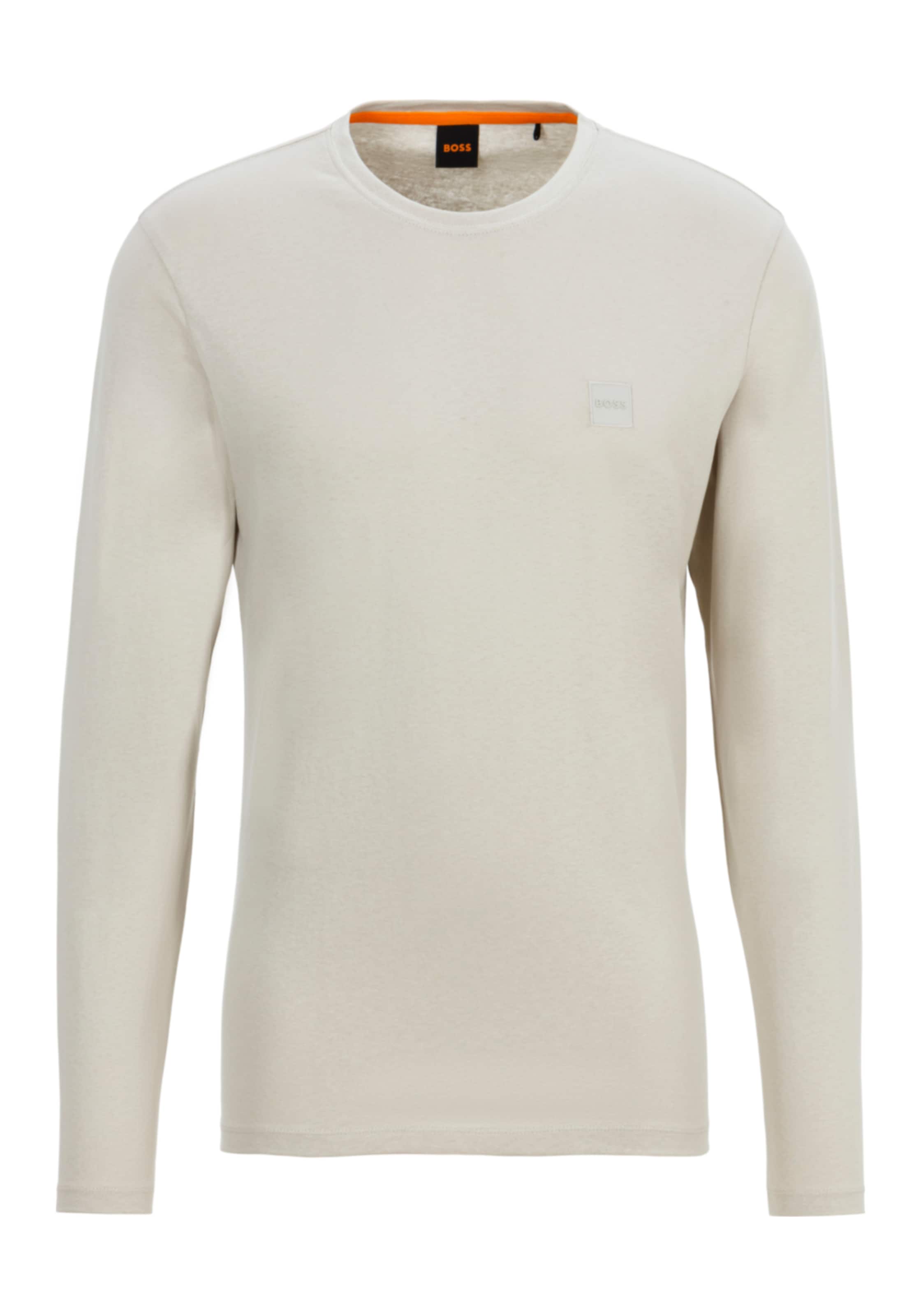 BOSS ORANGE Langarmshirt »Tacks«, mit Markenlogo auf der Brust