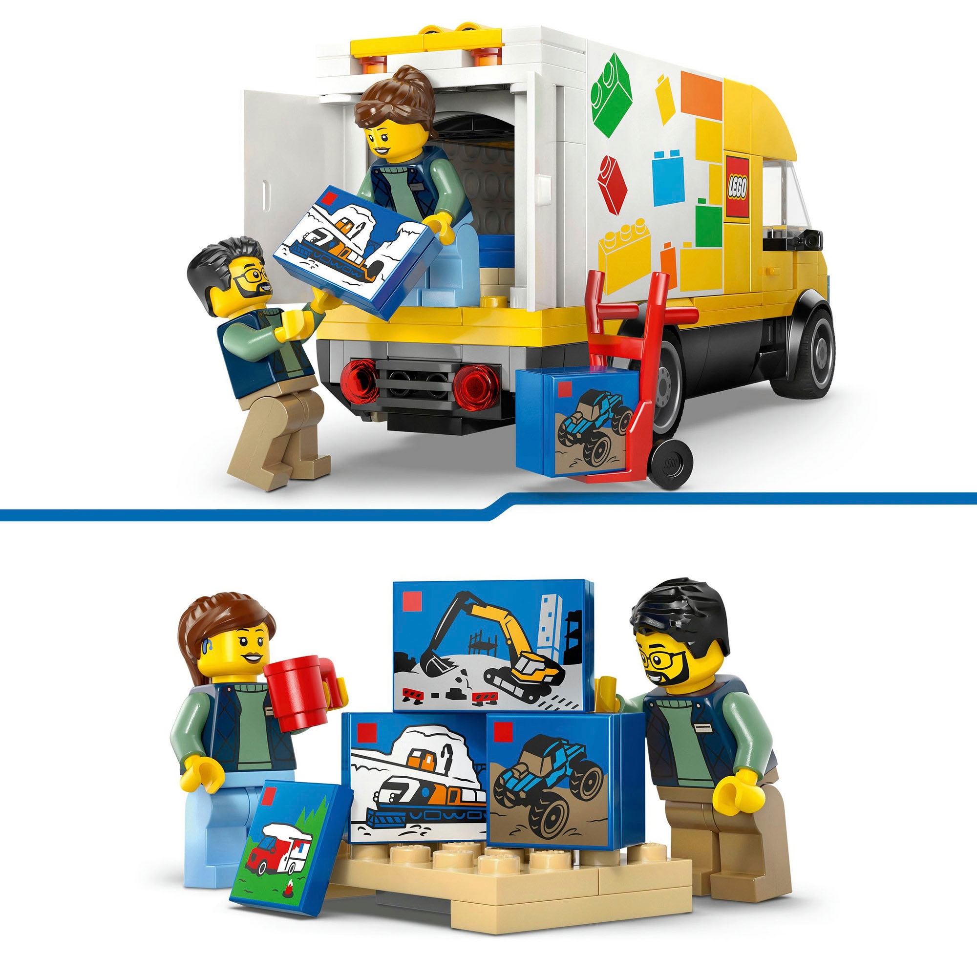 LEGO® Konstruktionsspielsteine »Der LEGO Lieferwagen (60500), LEGO City« Made in Europe
