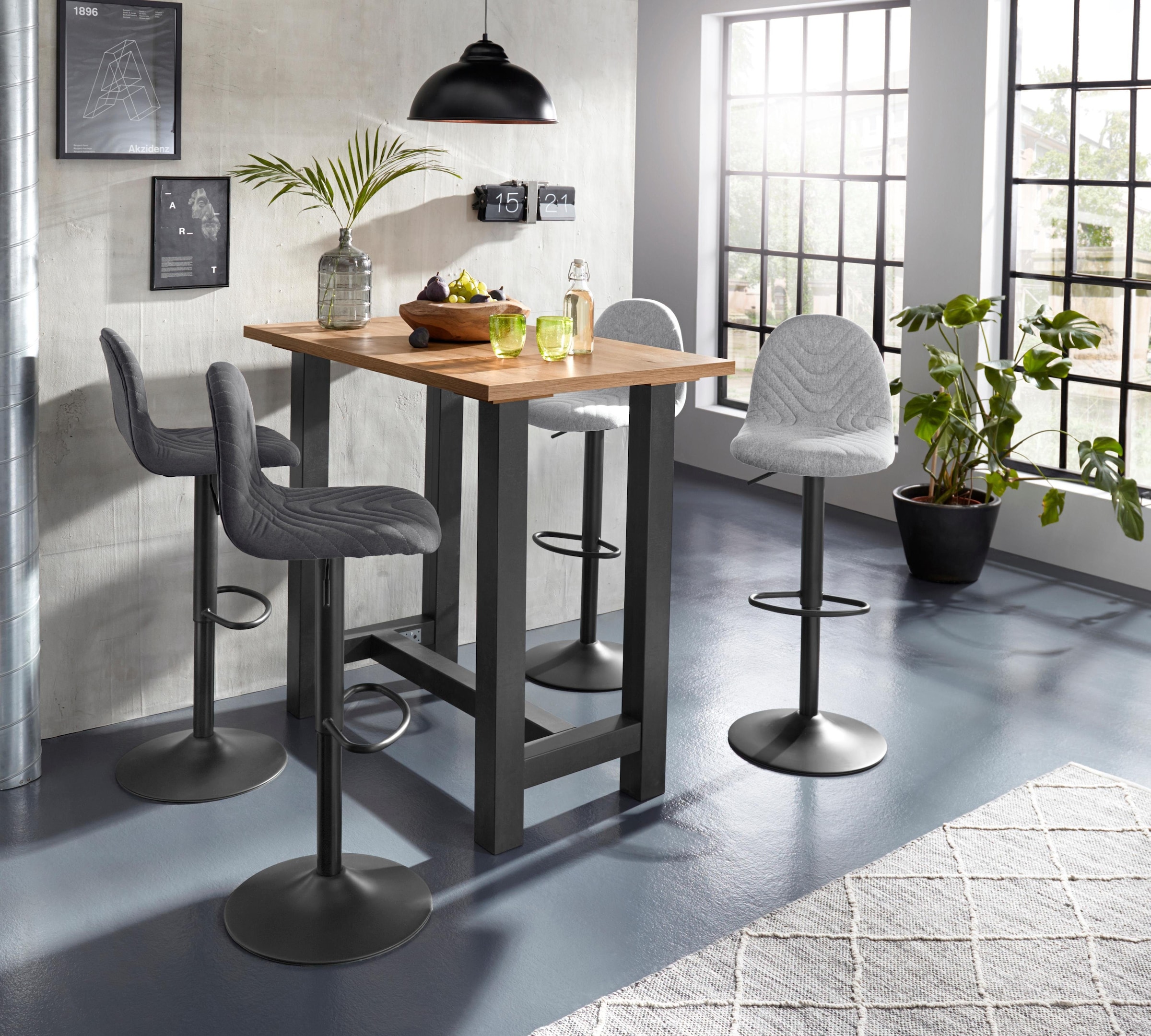 Homexperts Barhocker »Circus 2«, 2er-Set, drehbar mit Höhenverstellung