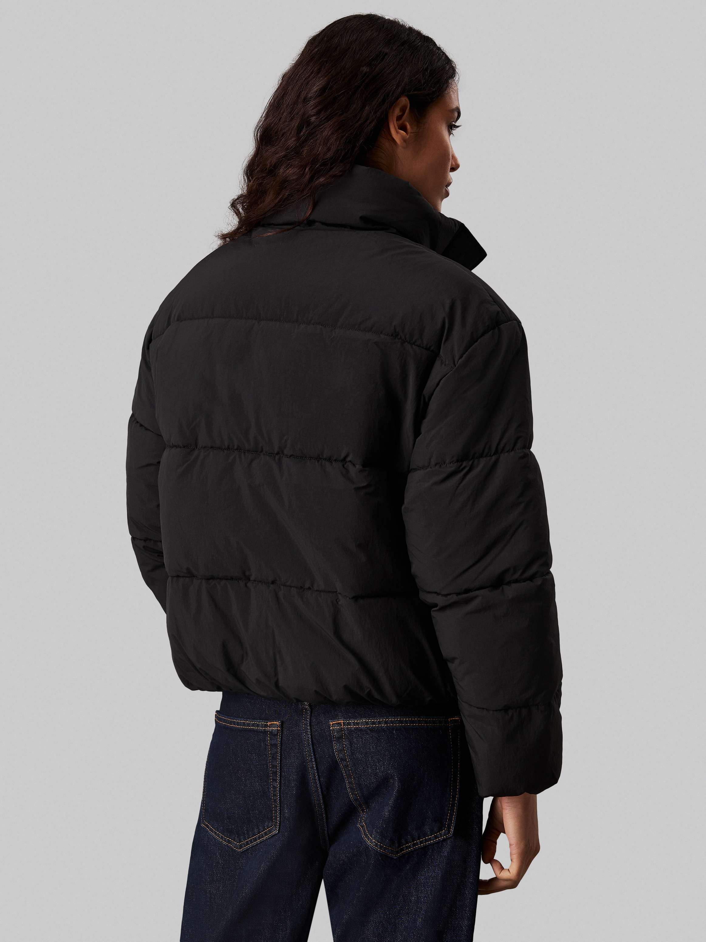 Calvin Klein Jeans Outdoorjacke »CHENILLE MONOLOGO PUFFER«, mit Logostickerei