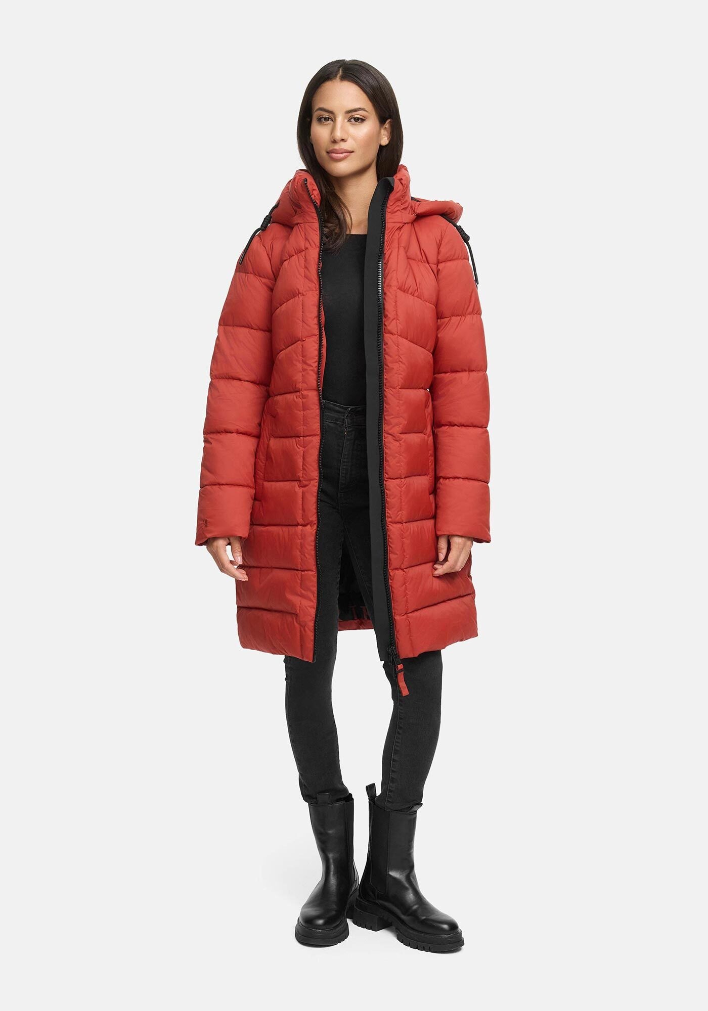 Marikoo Winterjacke »Marikoo Kaltnäschen Damen Winter Steppmantel Jacke N075«