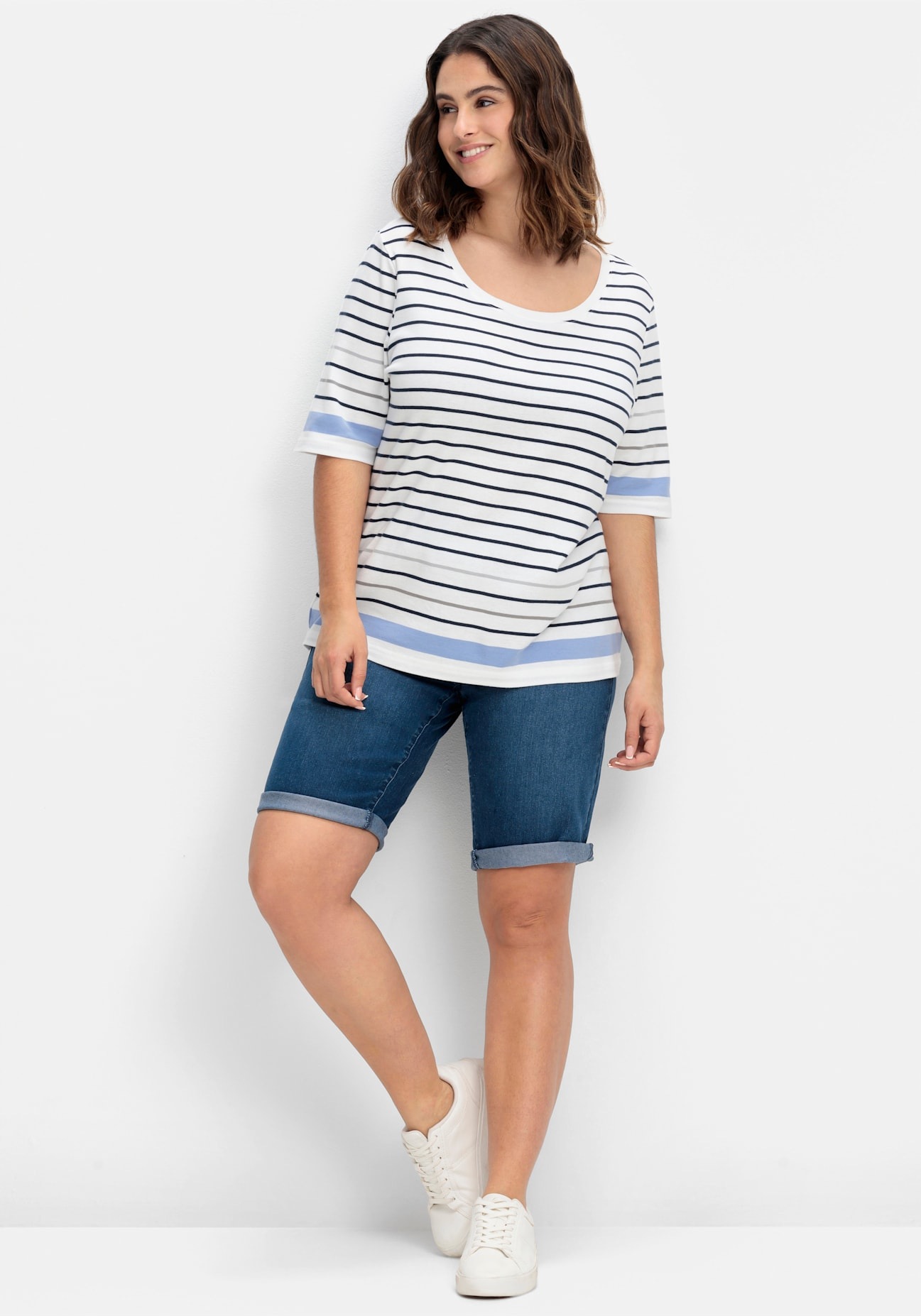Sheego Jeansbermudas, (1 tlg.)