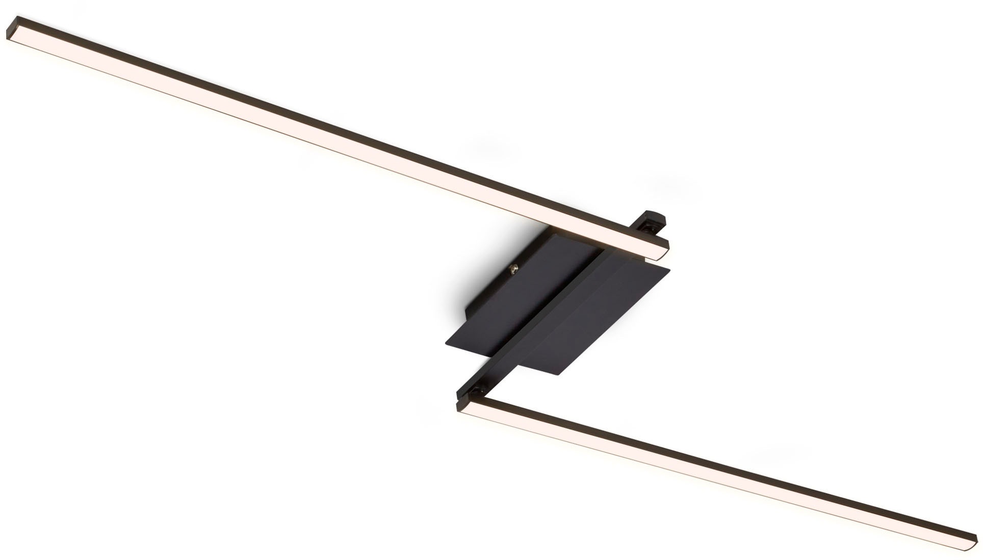 Briloner Leuchten Deckenleuchte »Deckenleuchte STAFF«, LED Deckenleuchte 2-flammig schwenkbar schwarz 3000K 12W Metall