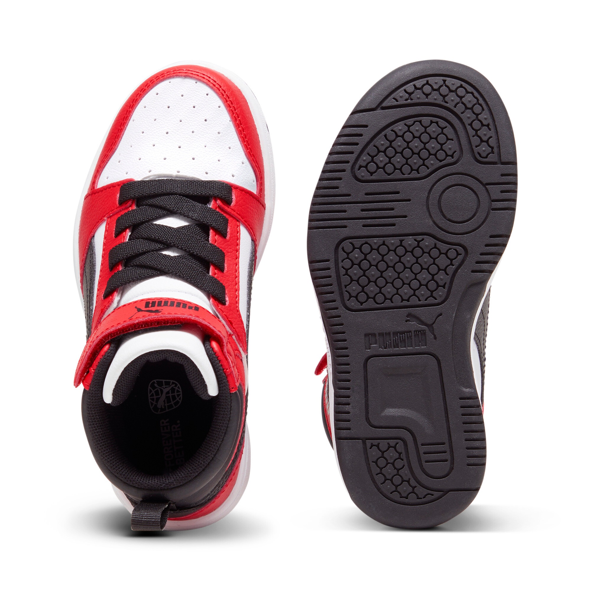 PUMA Sneaker »REBOUND V6 MID AC+ PS«  mit leicht profilierter Gummilaufsohle, mit Klettverschluss