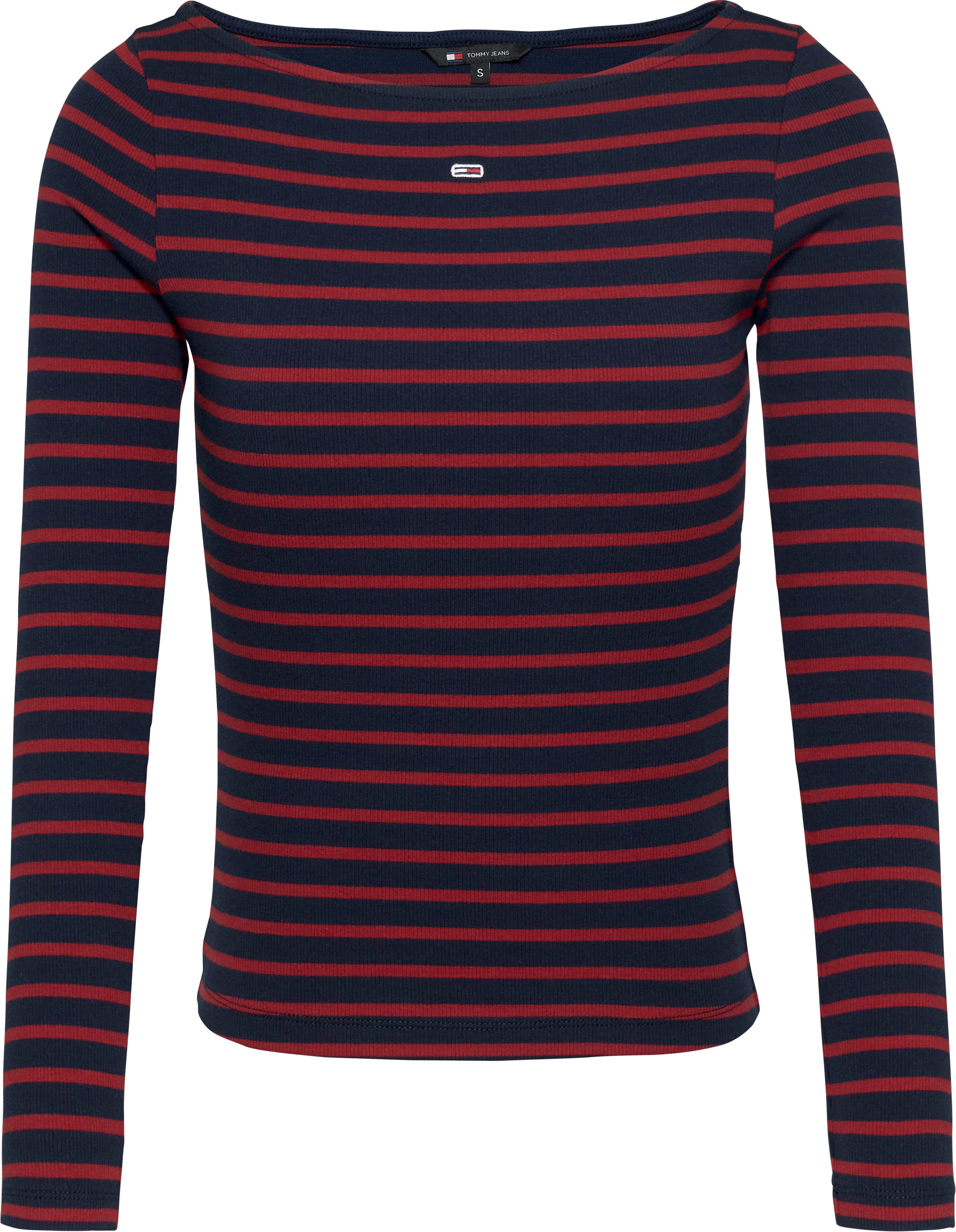 Tommy Jeans Langarmshirt »TJW BRETON STRIPE LS«, im Streifendesign