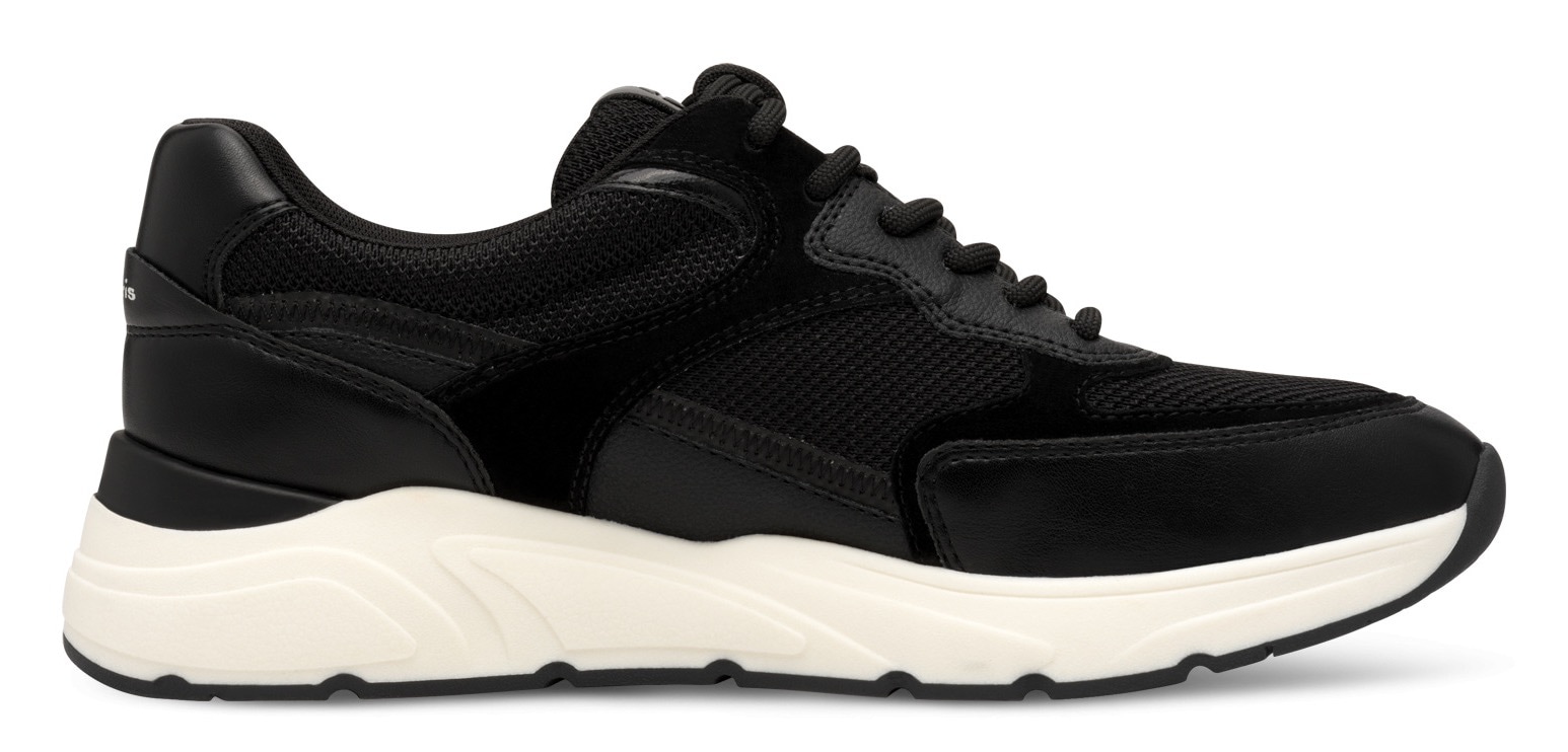 Tamaris Plateausneaker, Freizeitschuh, Halbschuh, Schnürschuh mit gepolstertem Schaftrand