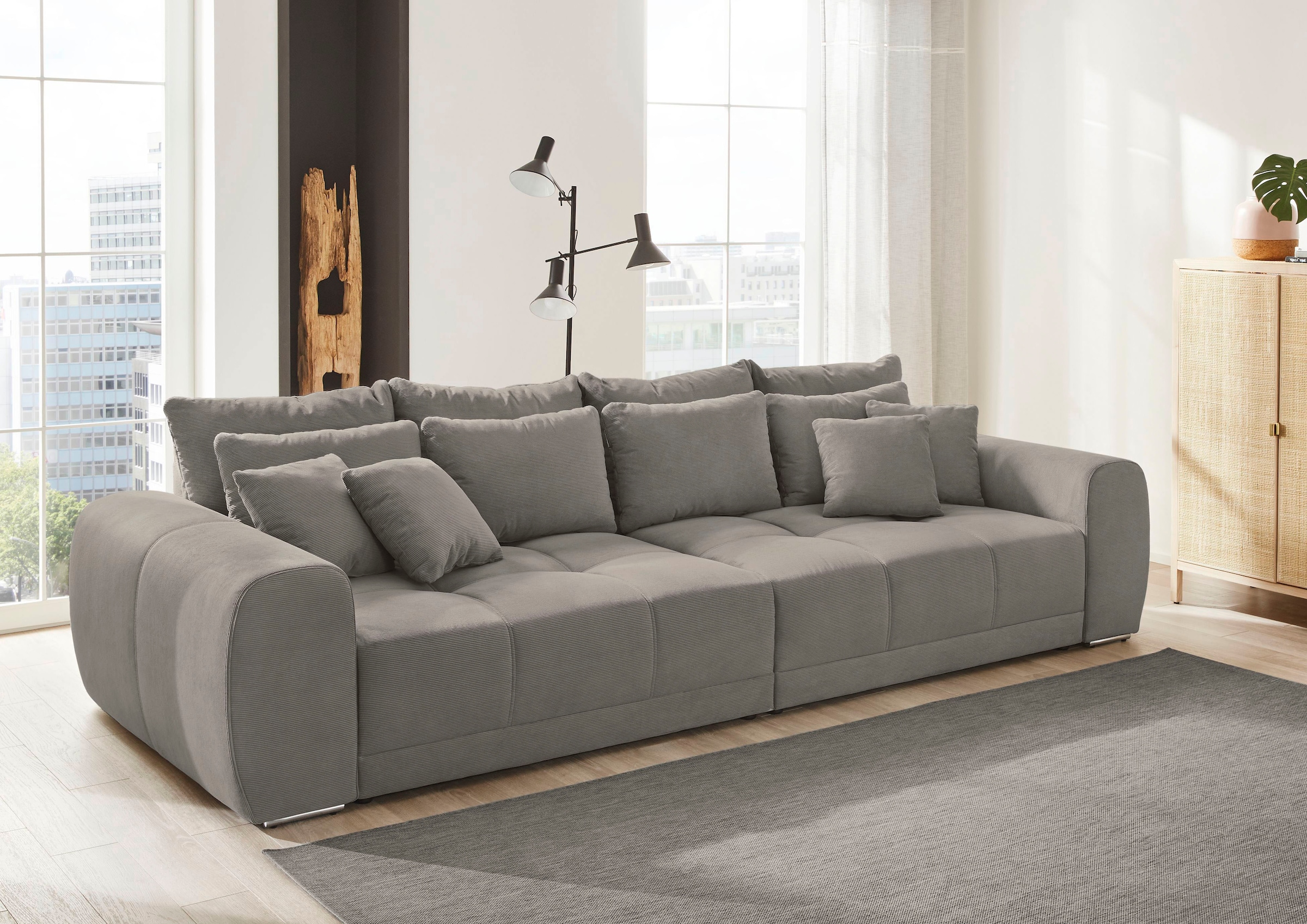 mehrfach Kopfstützen »Trento«, verstellbare online Jockenhöfer Gruppe kaufen Sitzkomfort Big-Sofa und mit Wellenfederung,