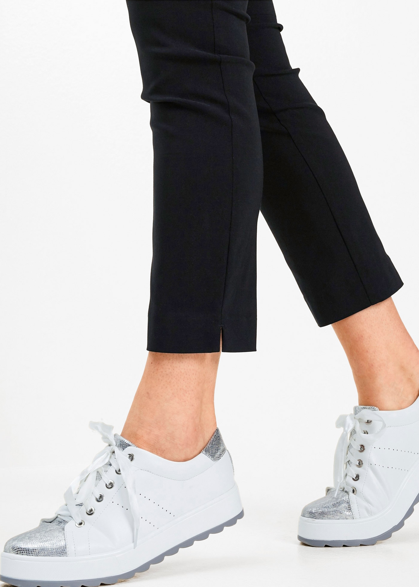 bonprix 7/8-Hose  aus elastischem Materialmix mit Viskose, slim fit Passform